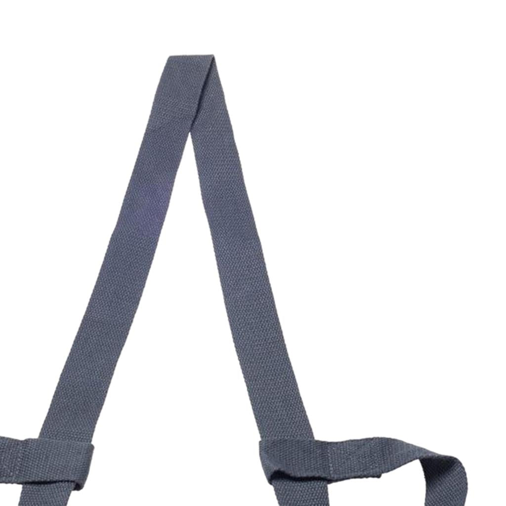 4xCotton Yoga Mat Strap Pilates Mat Carrier Fitness Stretchy Loop Dark Grey