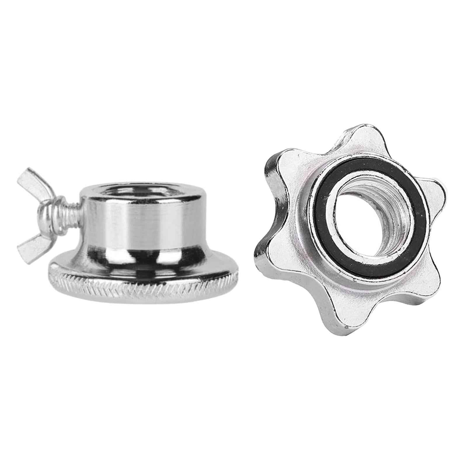 1inch Dumbbell Spin Lock Bar Hex Nut Barbells Fixed Clamps Clips Collar A