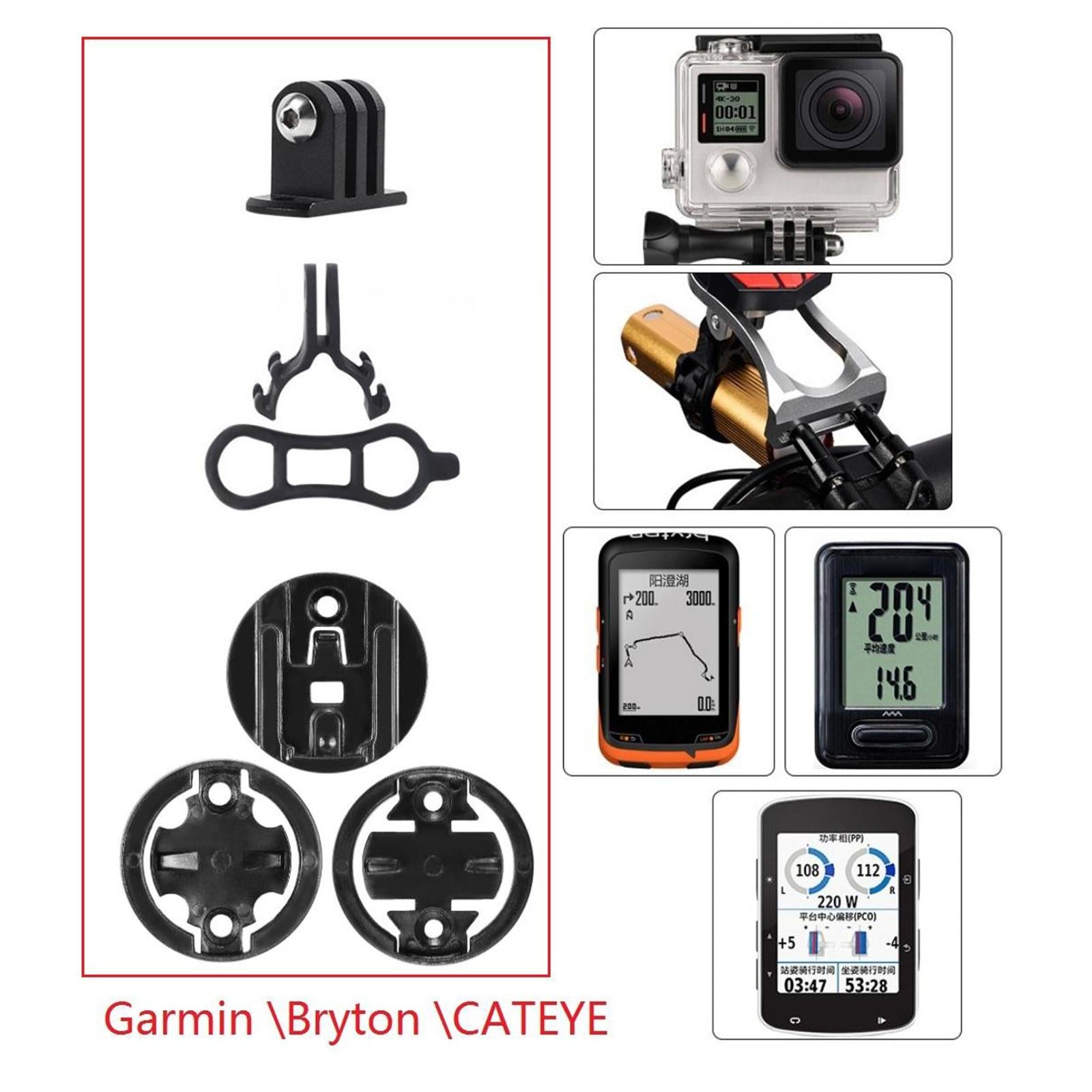 2xBike Bicycle Handlebar Mount GPS Extension Bracket Holder for Cateye Red