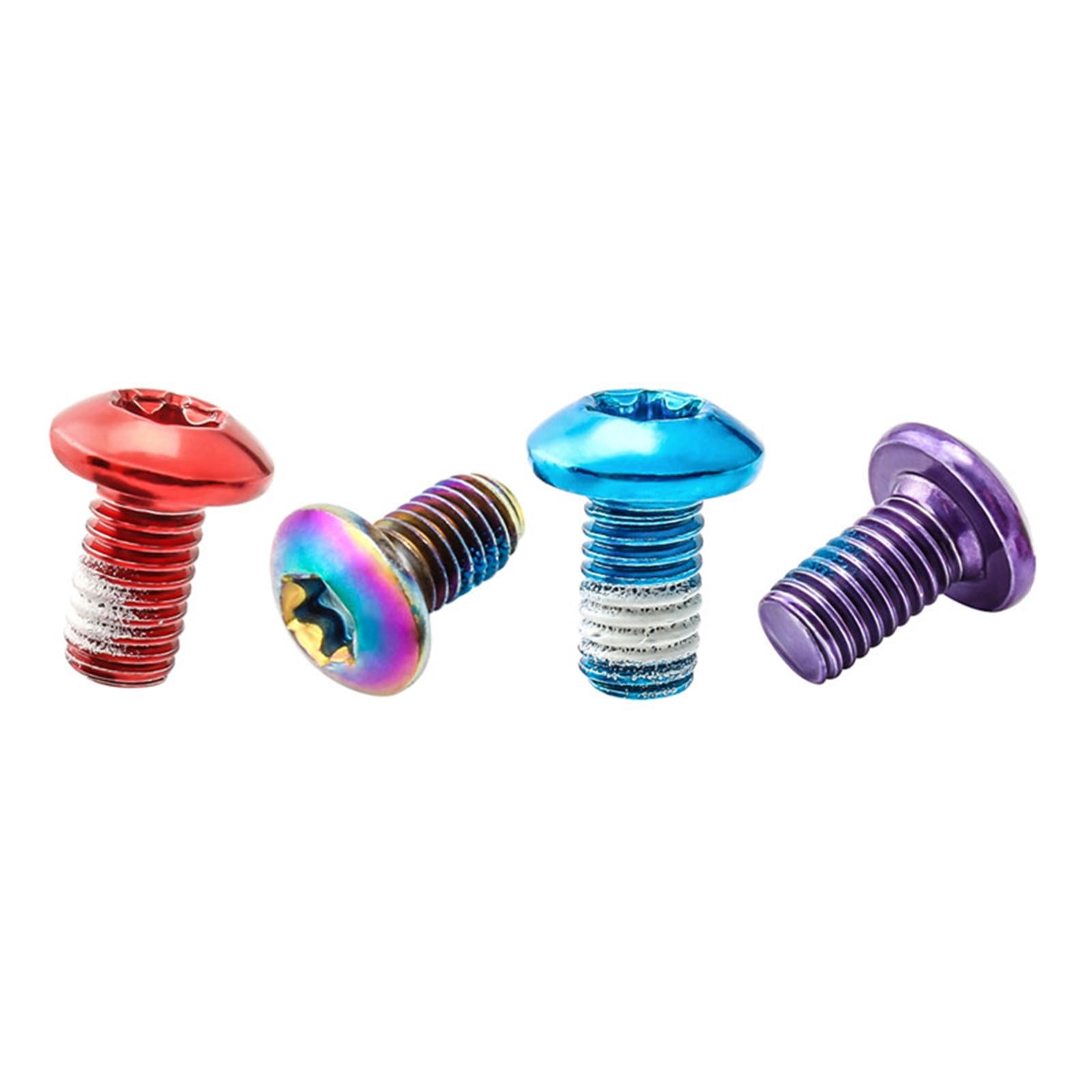 3x12x Bike Disc Brake Rotor Bolt M5x9mm T25 Screw Water Cage Mount Bolt Mixed Color