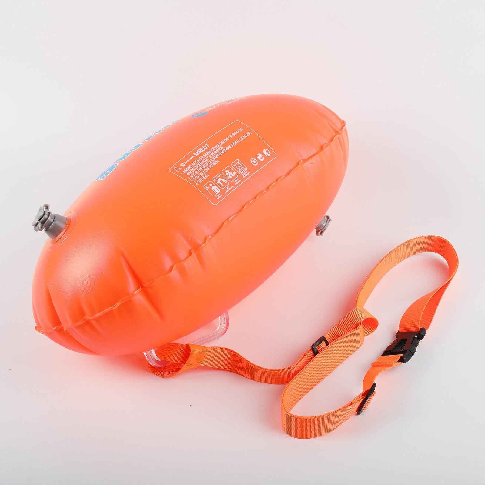 Inflatable Swimming Tow Float with Waist Belt Water Swim Buoy Air Bag Safety
