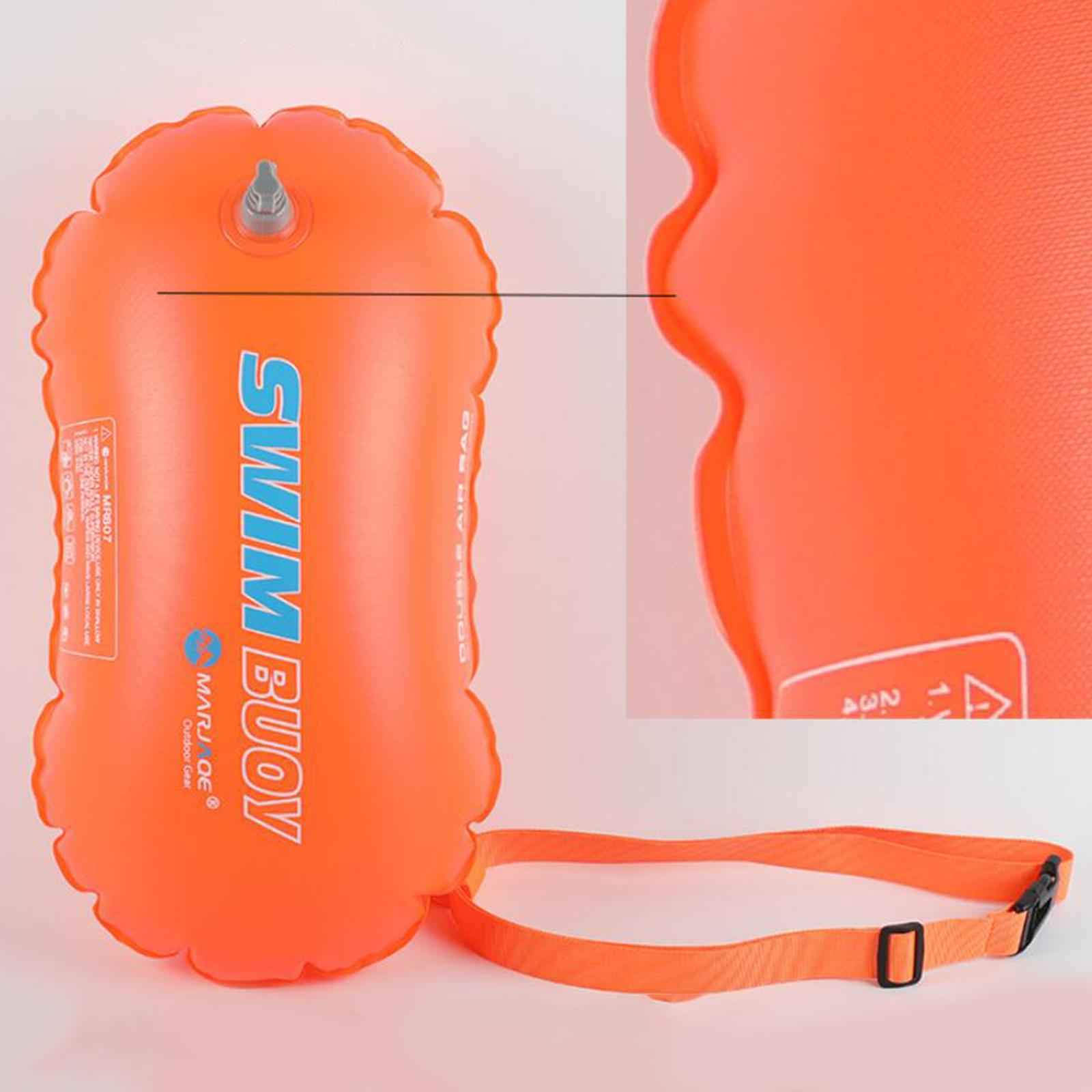 Inflatable Swimming Tow Float with Waist Belt Water Swim Buoy Air Bag Safety
