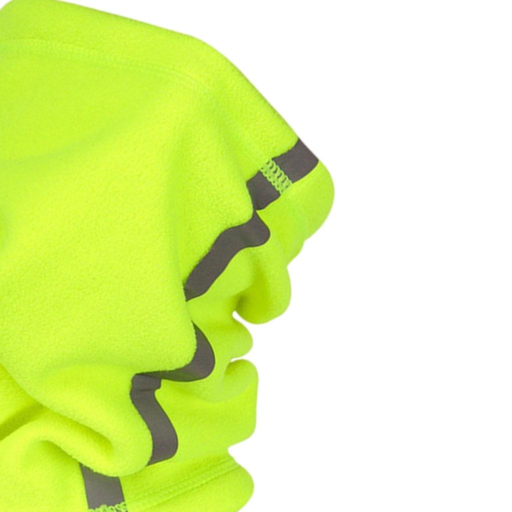 2xFace Mask Neck Gaiter Breathable Windproof Fishing Scarf  Fluorescent Green