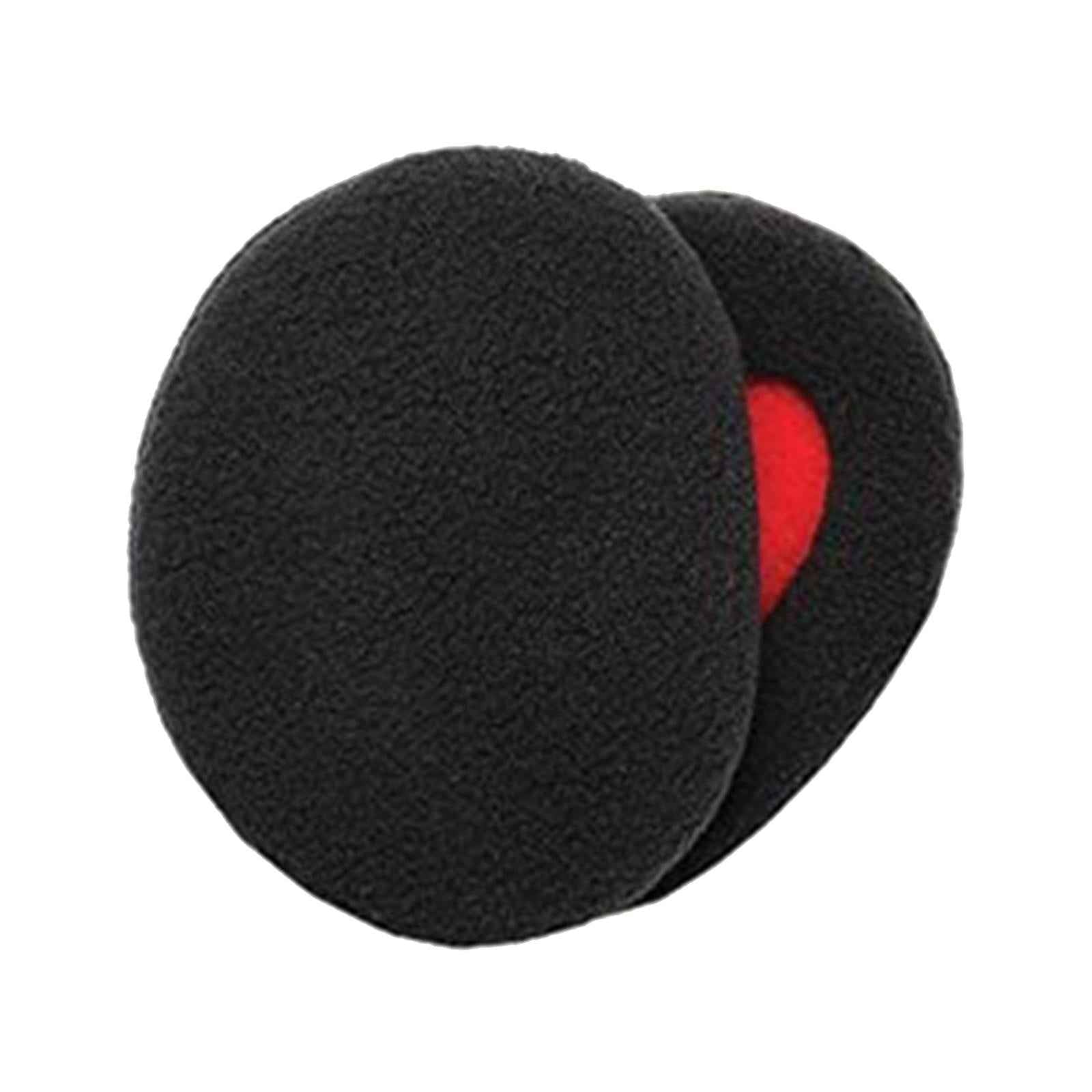 1Pair Ear Warmer Women Men Earmuffs Outdoor Portable Soft Bandless Ear Muffs Black