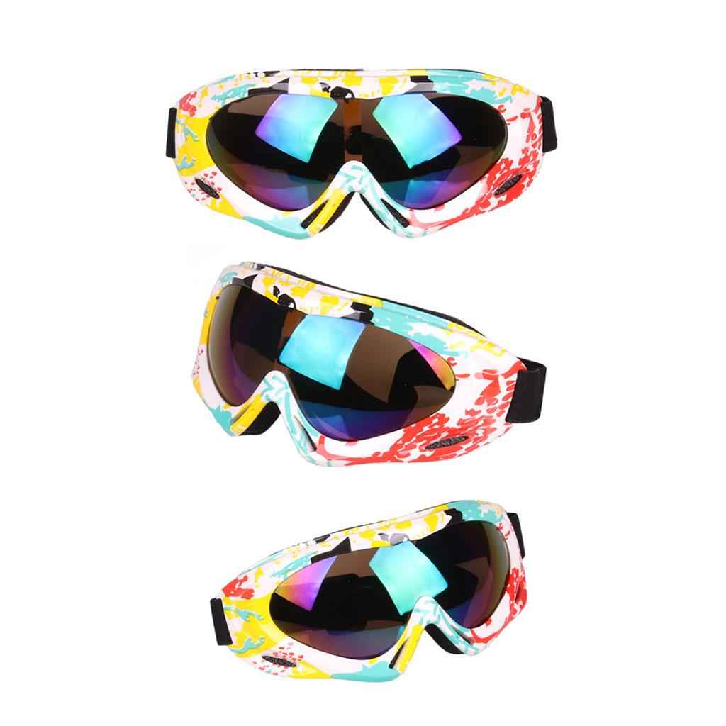 Anti-fog Skiing Snowboard Goggles Ski Sunglasses Snow Glasses Yellow white