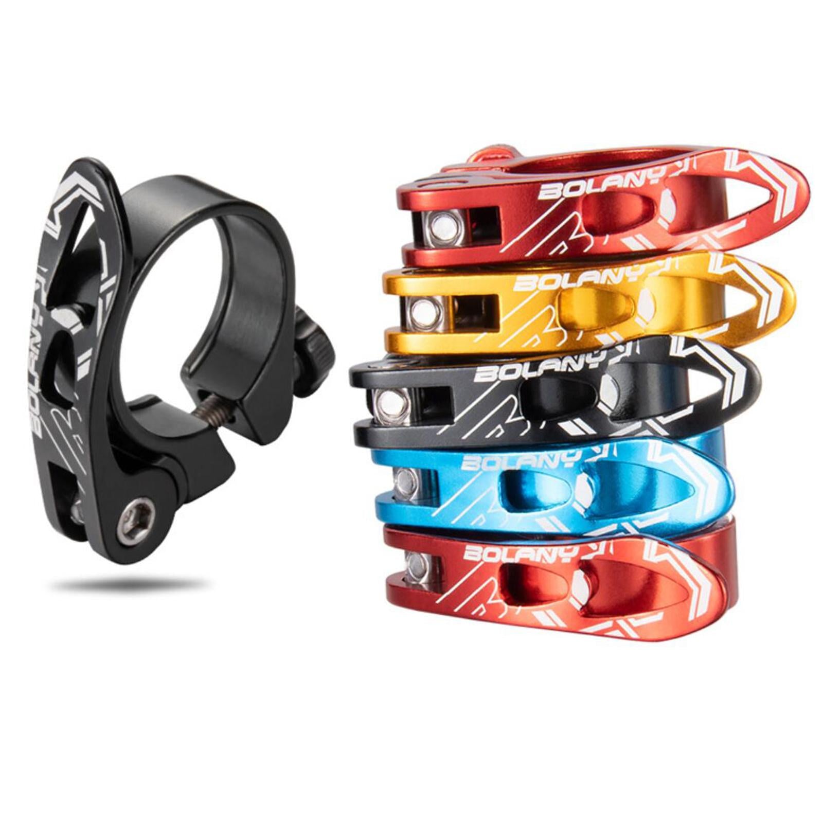 3xBicycle Seatpost Clamp Aluminum for Mountain Bike Cycling Parts 34.9mm Blue
