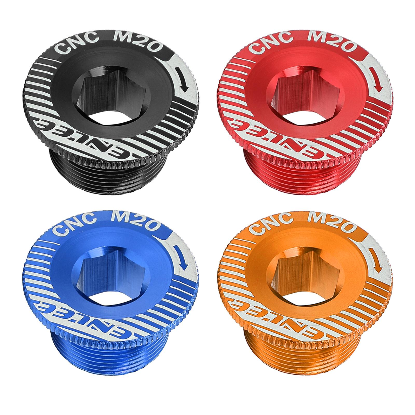 4xLightweight Crank Cover Screw Crankset Bolt for Shimano Bike Cycling Black