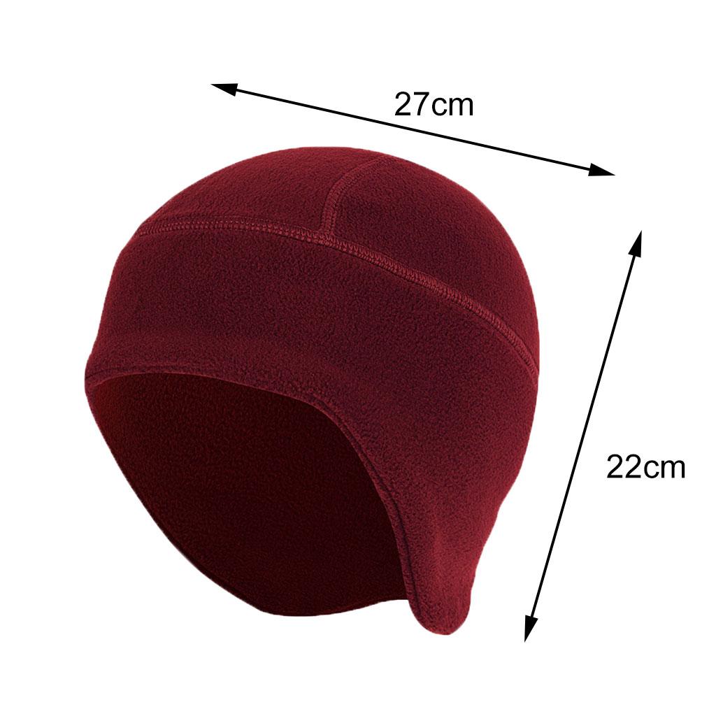 3xWarm Caps Cycling Hat Helmet Liner for Sports Under Helmets Skiing Hiking Red