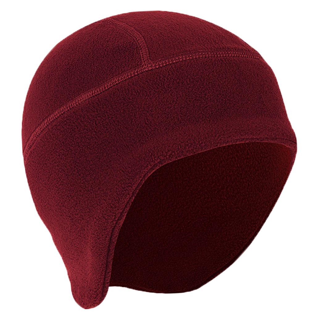 3xWarm Caps Cycling Hat Helmet Liner for Sports Under Helmets Skiing Hiking Red