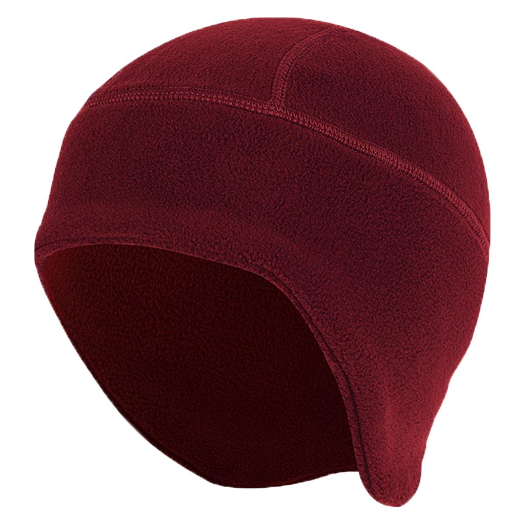 3xWarm Caps Cycling Hat Helmet Liner for Sports Under Helmets Skiing Hiking Red