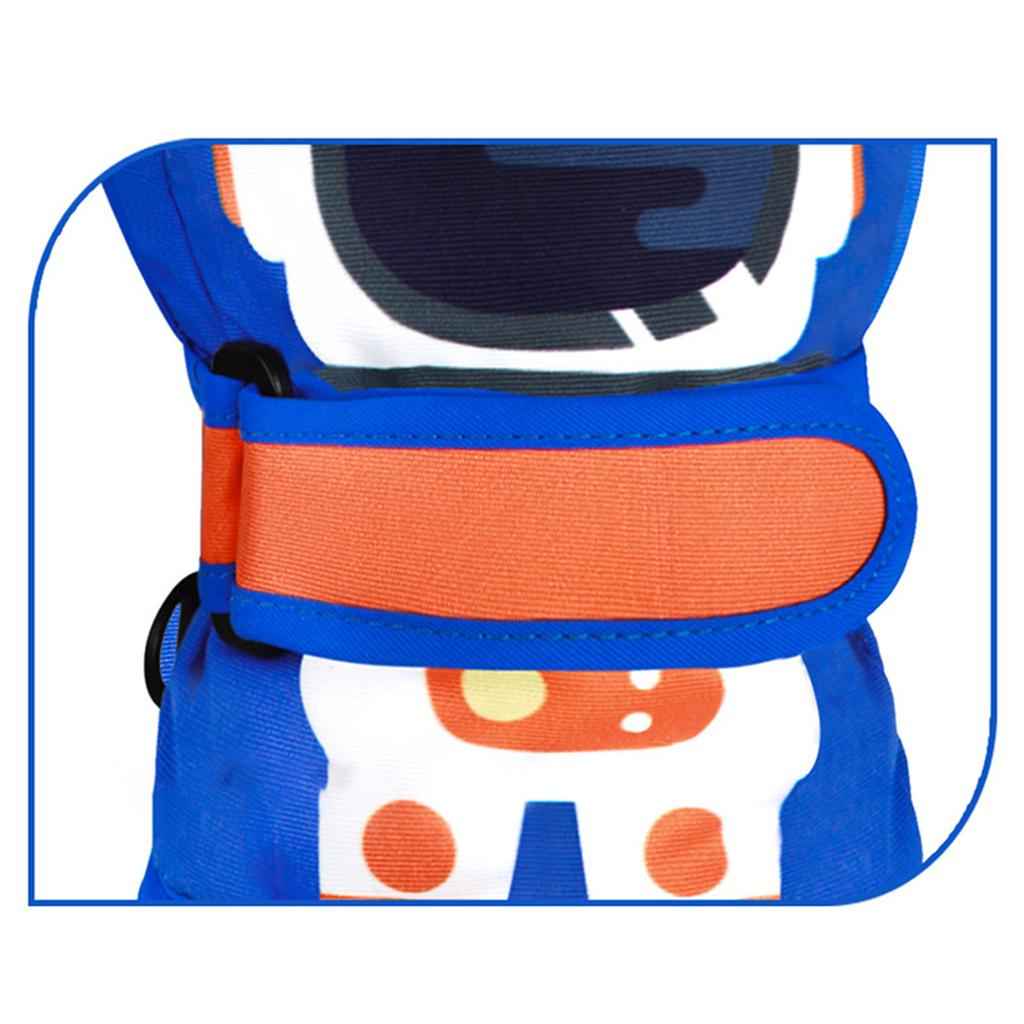 Kids Ski Winter Gloves Windproof Waterproof Snowboard Sports Thermal Glove Blue S