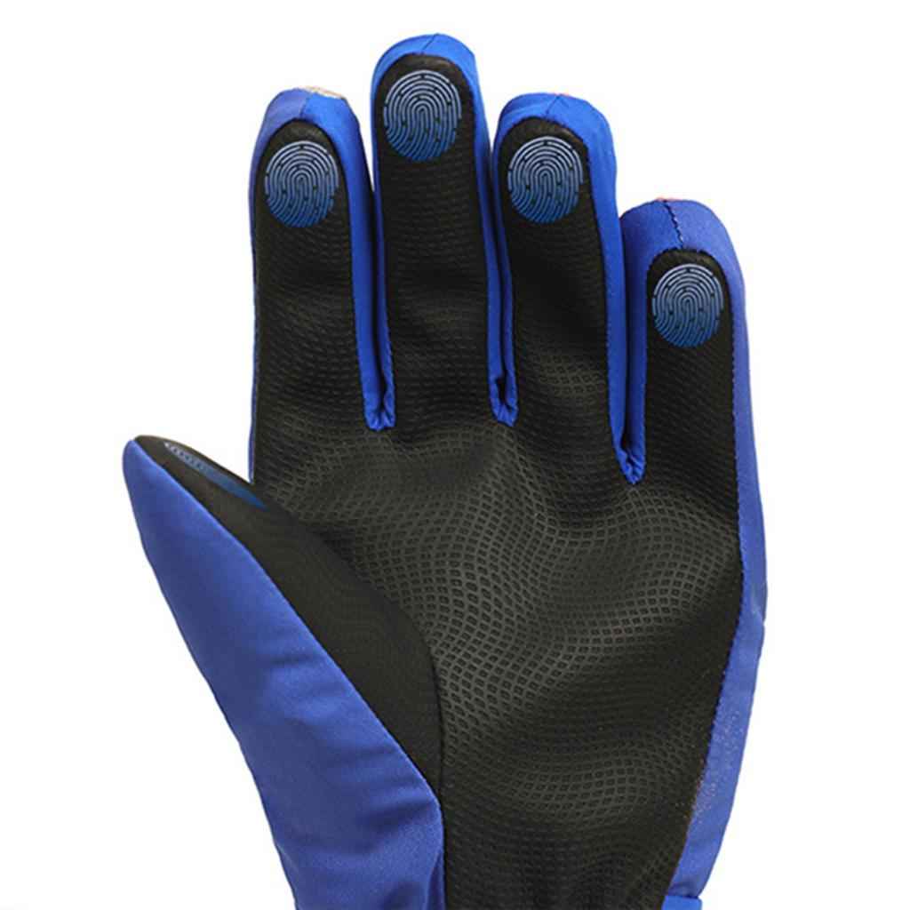 Kids Ski Winter Gloves Windproof Waterproof Snowboard Sports Thermal Glove Blue S