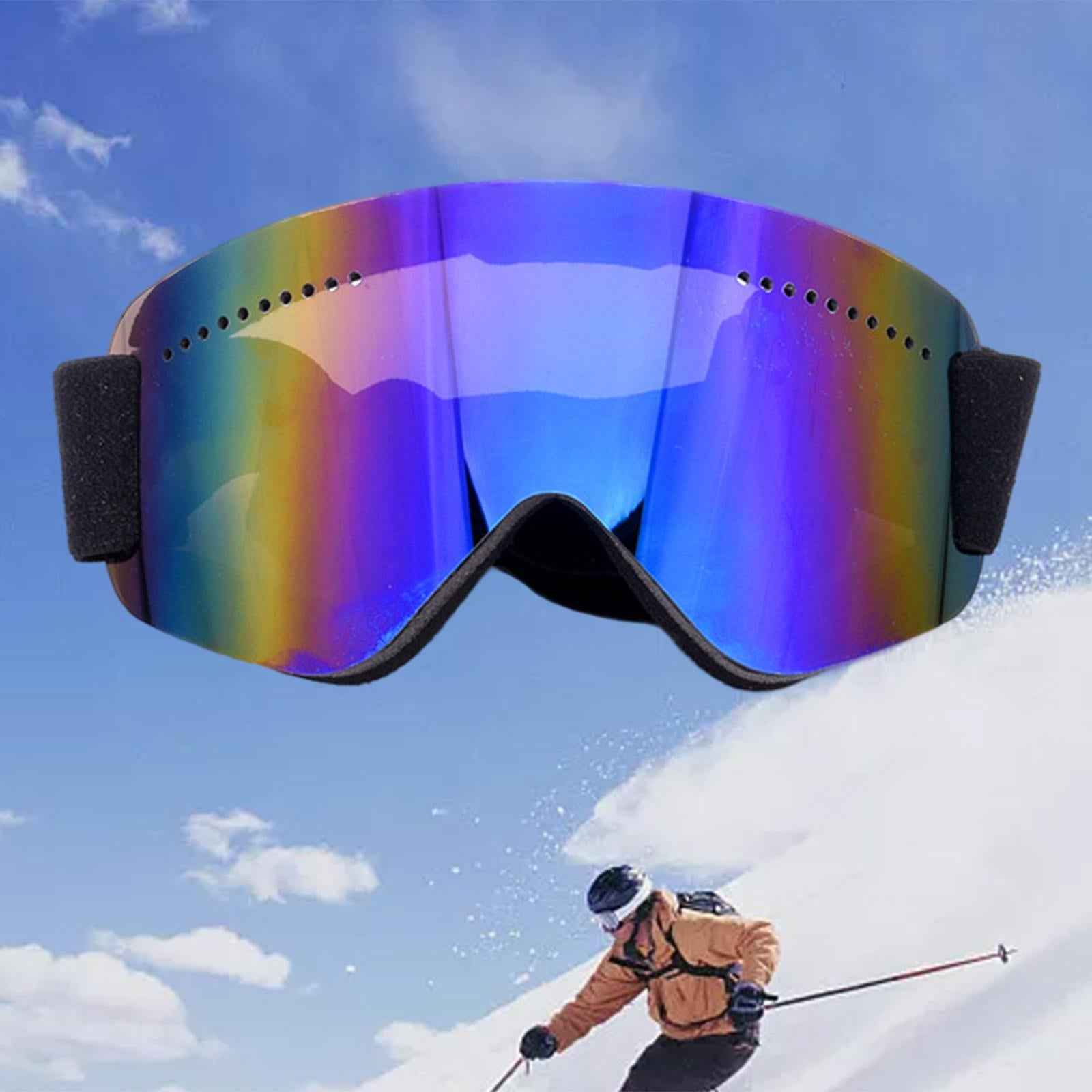 Ski Goggles Women Men Windproof Sunglasses for Cycling Skating Snowmobile Blue