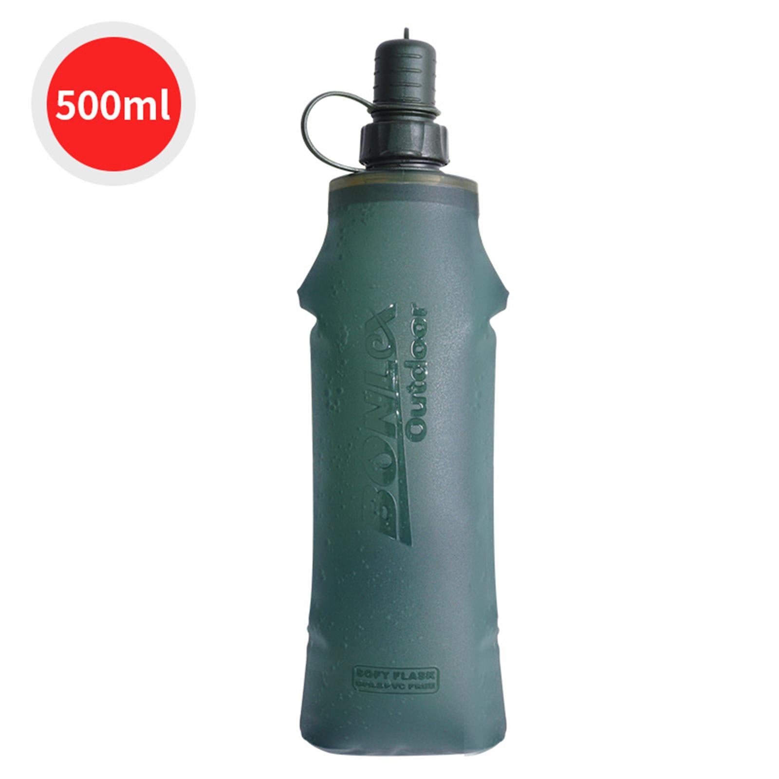 250/500ml TPU Soft Folding Water Bottles Lightweight for Running Yoga Gym 500ml