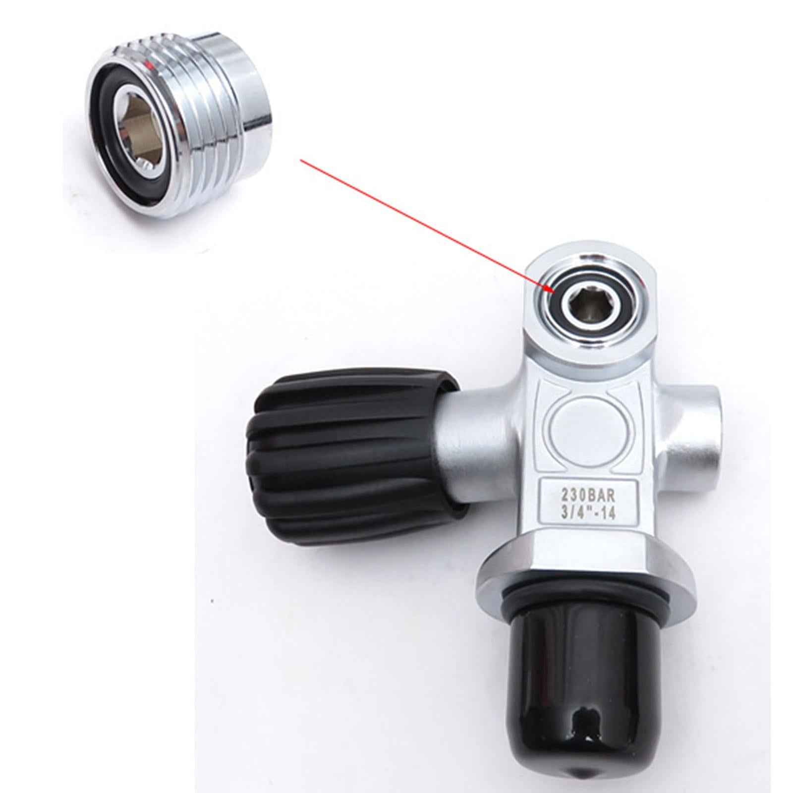 Scuba Diving Cylinder Valve Screw Din to Yoke Insert Tank Valve Adaptor