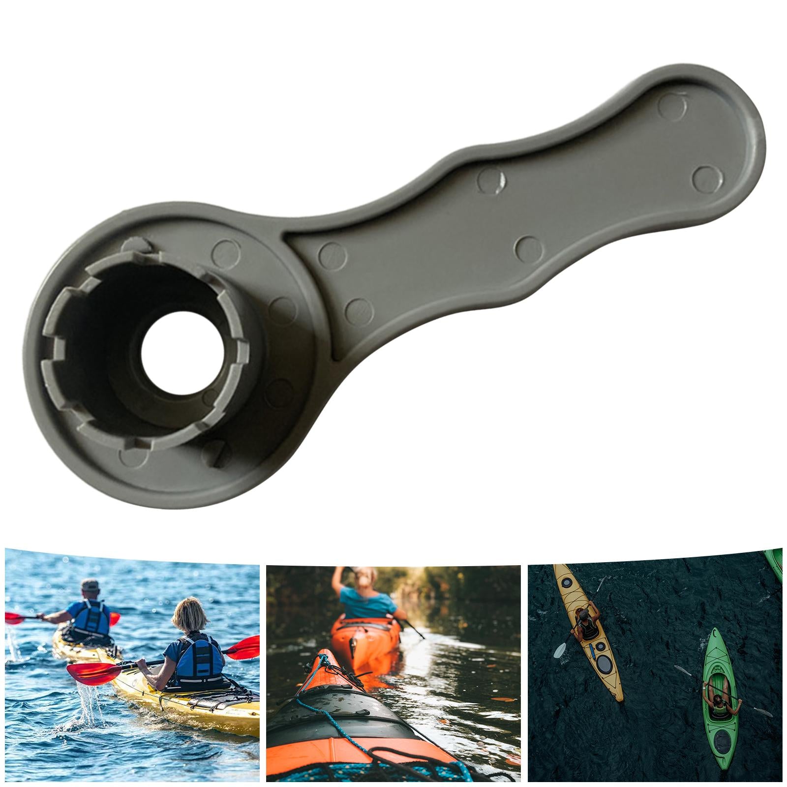 3x8 Section Spiral Air Valve Wrench Inflatable Boat Kayak Paddle Board Tool Gray