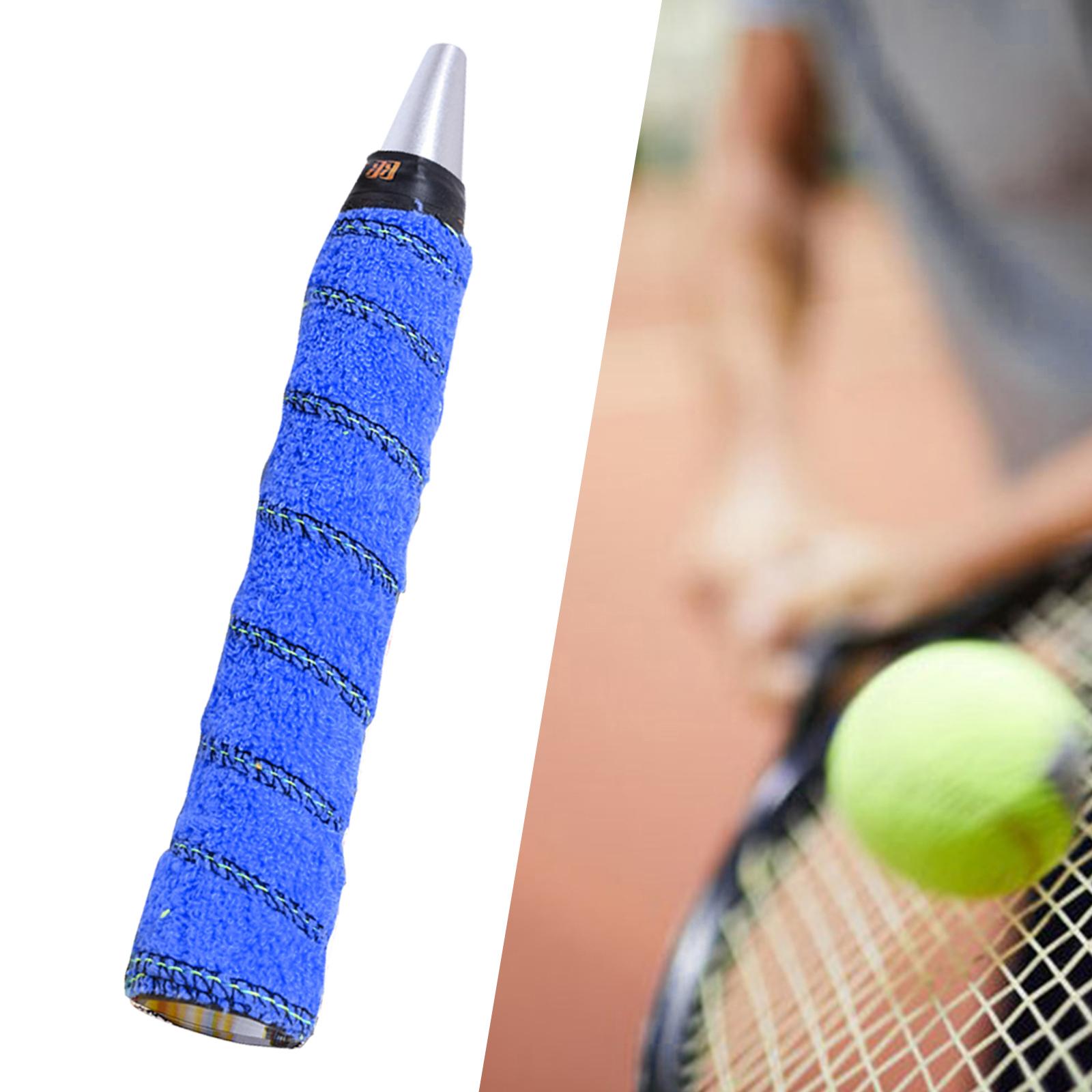 3xCotton Towel Tennis Badminton Racket Grip Wrap Tape Overgrip Non Slip Blue