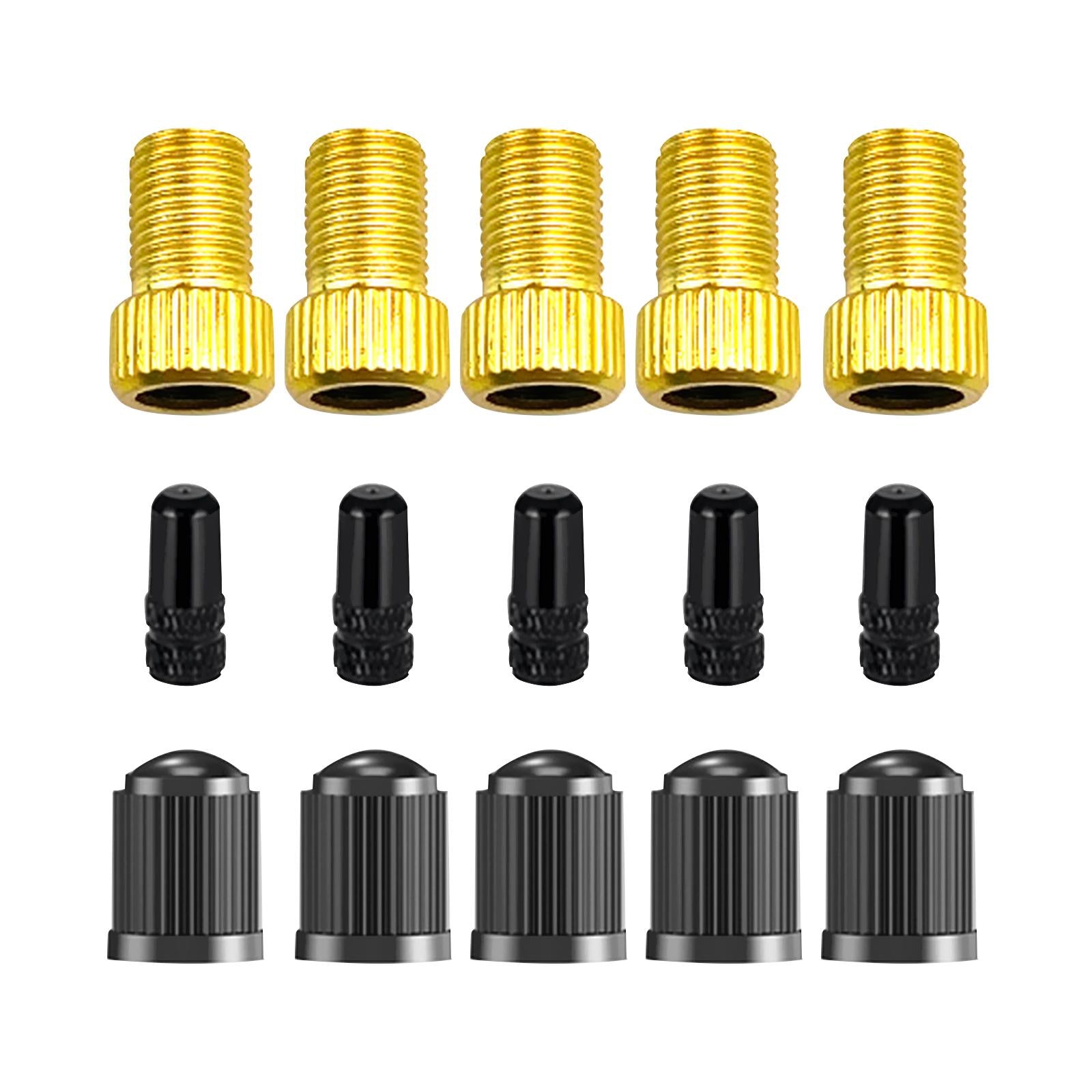 4xPresta to Schrader Valve Adapter Bike Pump Converter Car Accessories Bicycle Plastic Presta Hat
