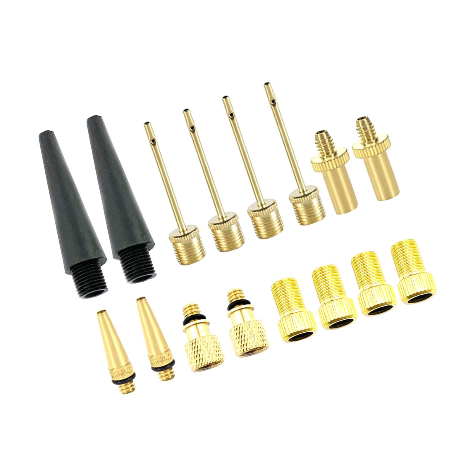 4xPresta Schrader Valve Adaptor Bike Pump Adapters Nozzle Air Compressor Set 2