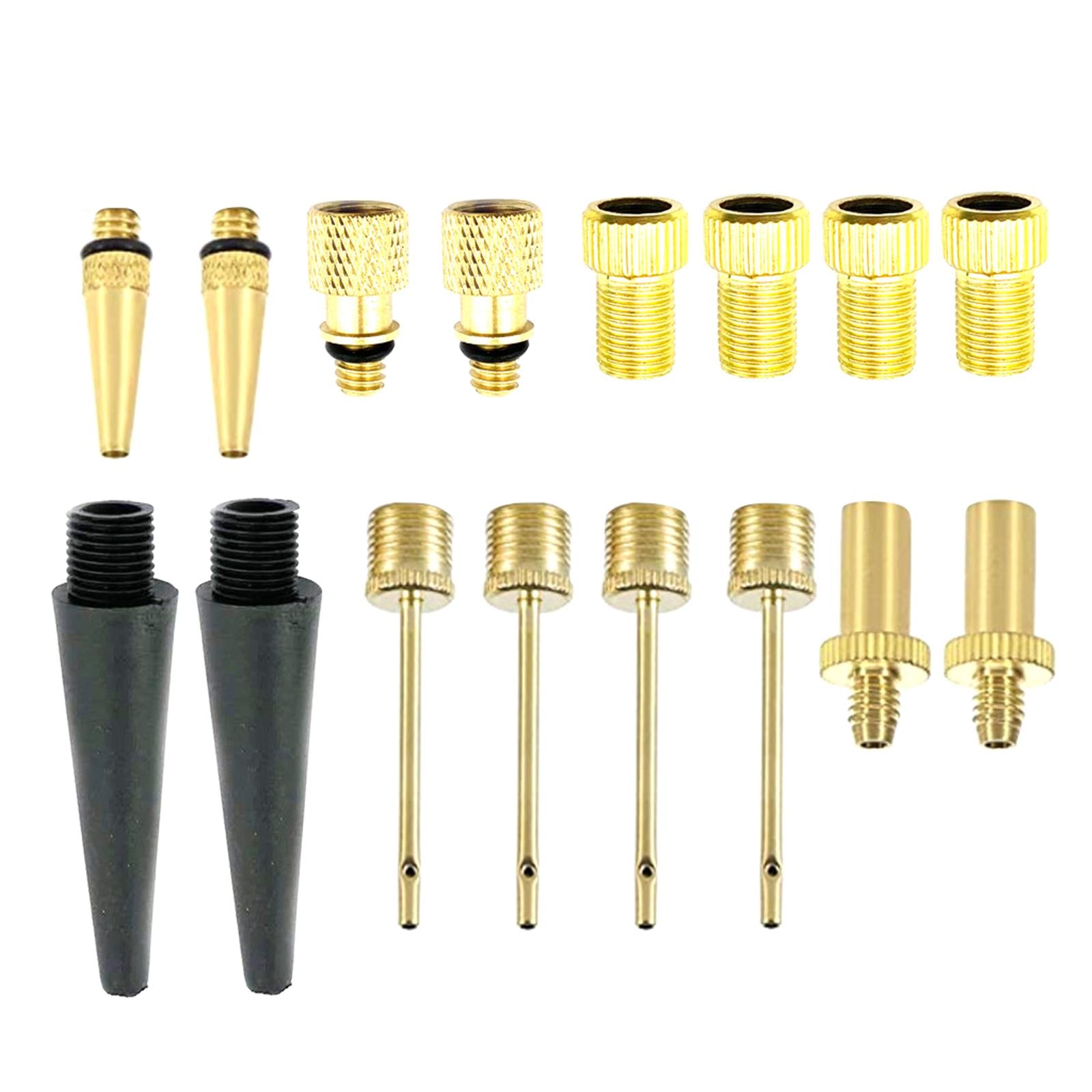 4xPresta Schrader Valve Adaptor Bike Pump Adapters Nozzle Air Compressor Set 2
