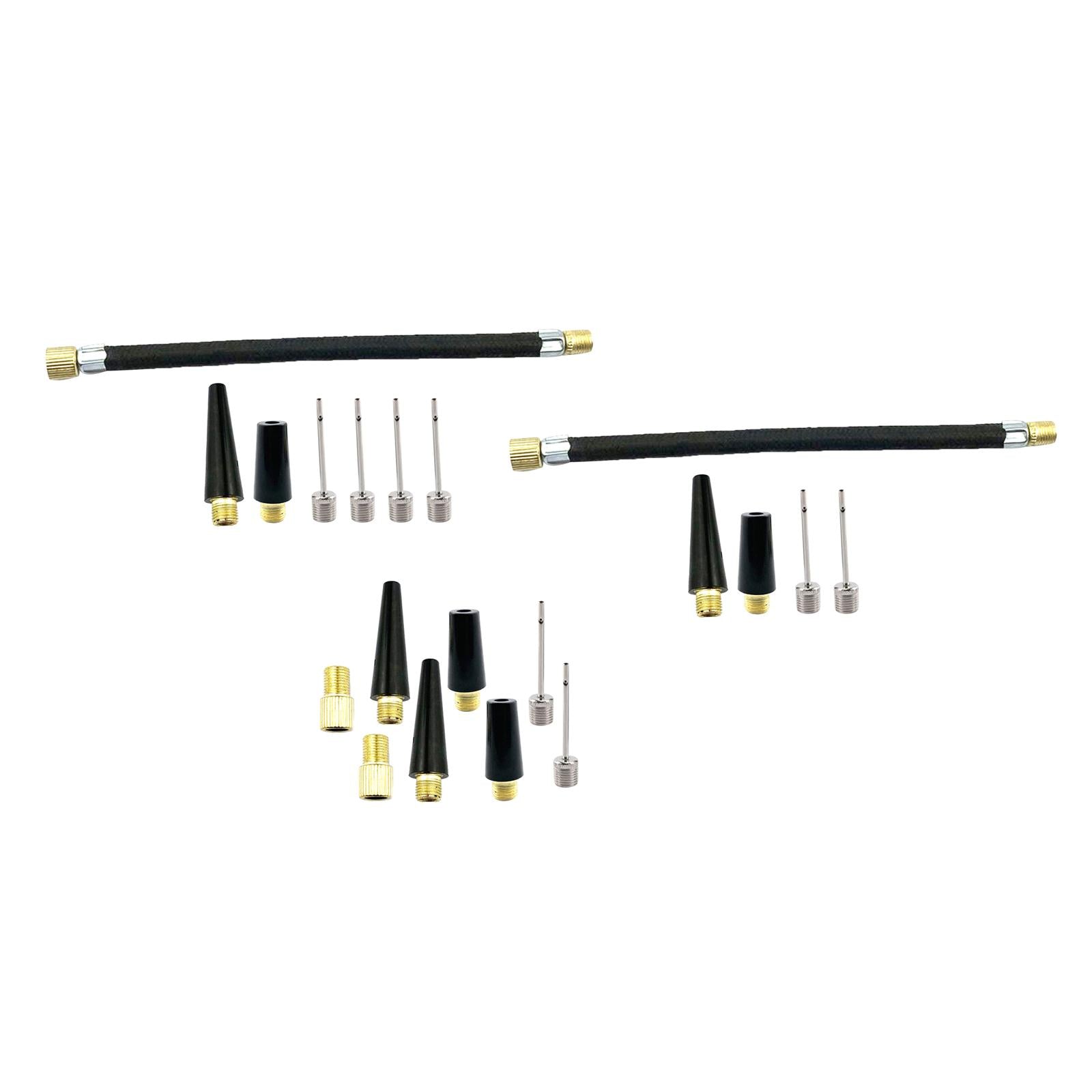 3xBall Nozzle Adapter Hand Pump Inflator Connector Bike Accessories  8 Pieces 