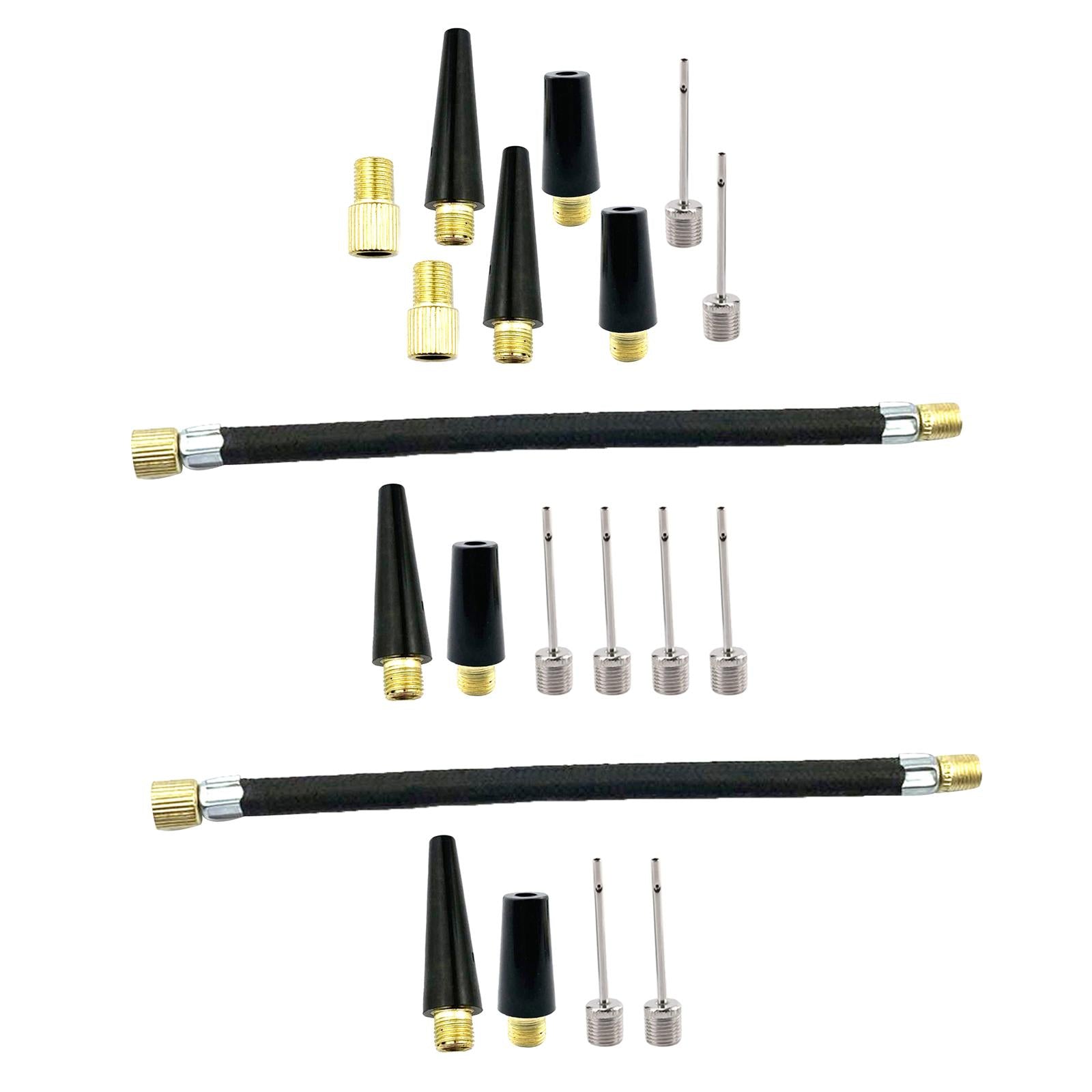 2xBall Nozzle Adapter Hand Pump Inflator Connector Bike Accessories  8 Pieces 