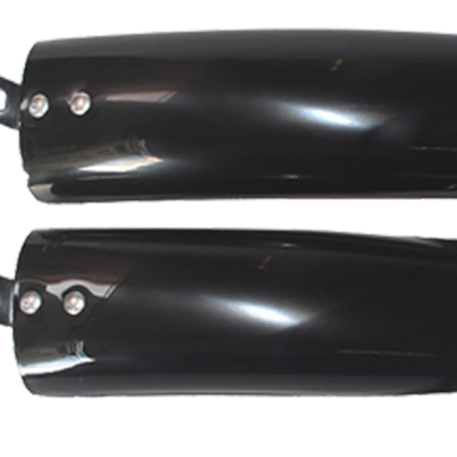 4x2Pcs Folding Bike Mudguard Mud Guard Front Rear Fenders Cycling Parts Black 12inch