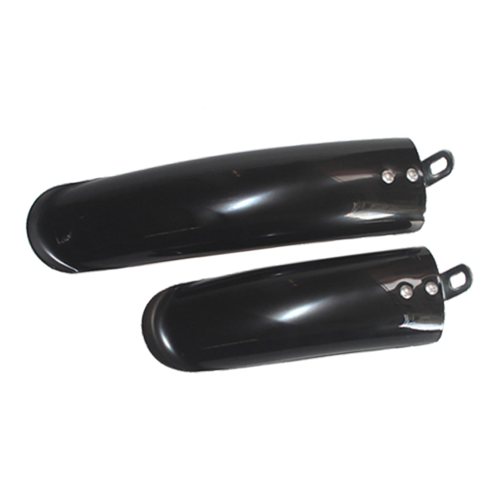3x2Pcs Folding Bike Mudguard Mud Guard Front Rear Fenders Cycling Parts Black 14inch