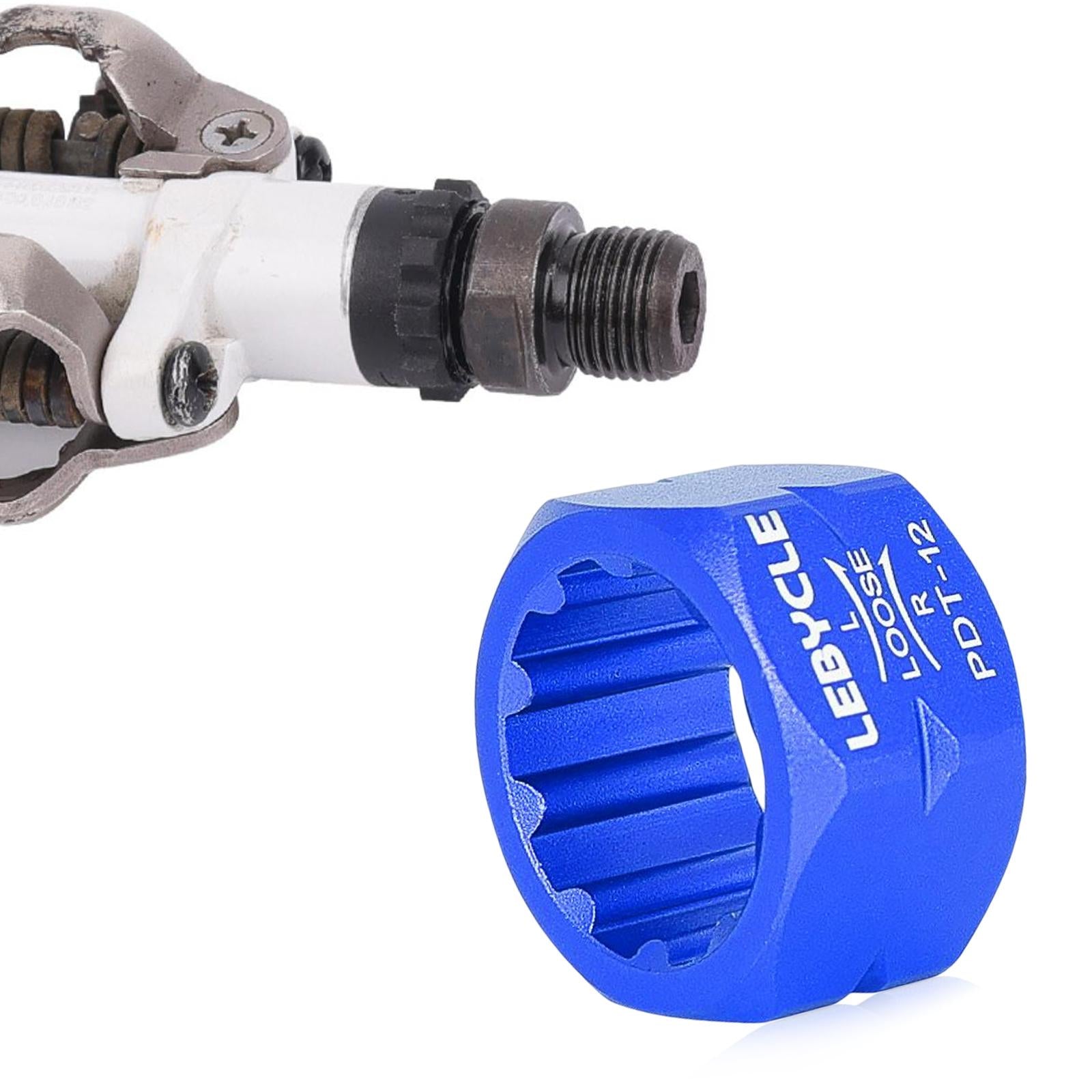 4xBike Pedal Repair Tool Accessories Axle Spindle Removal for Bike MTB blue