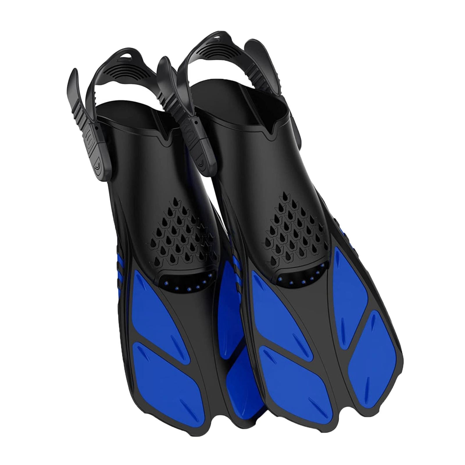 2Pcs Professional Swimming Flippers Swim for Snorkeling Adults M Size Blue