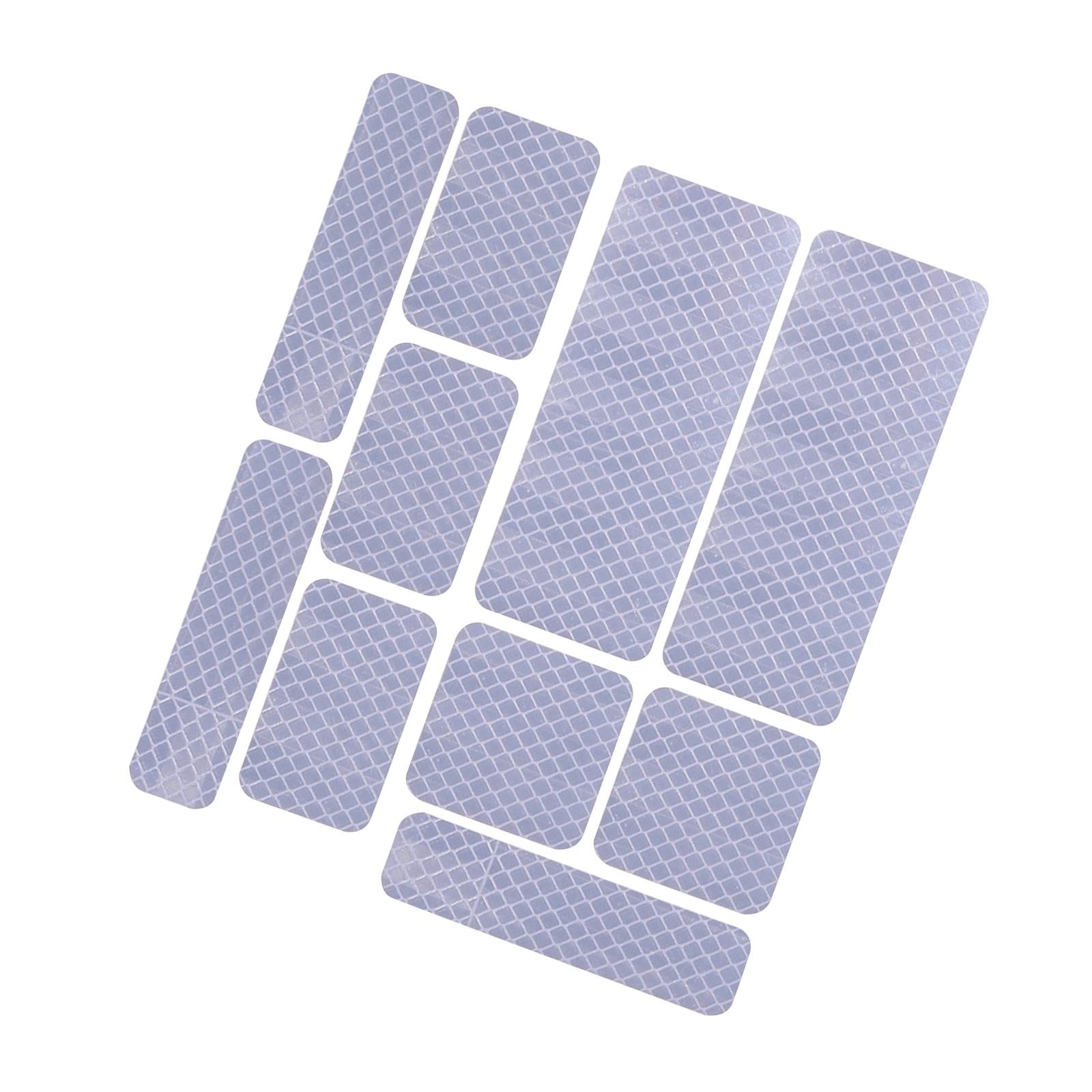 5xSafety Reflective Stickers Adhesive Tape for Bicycle Hard Surfaces Silver