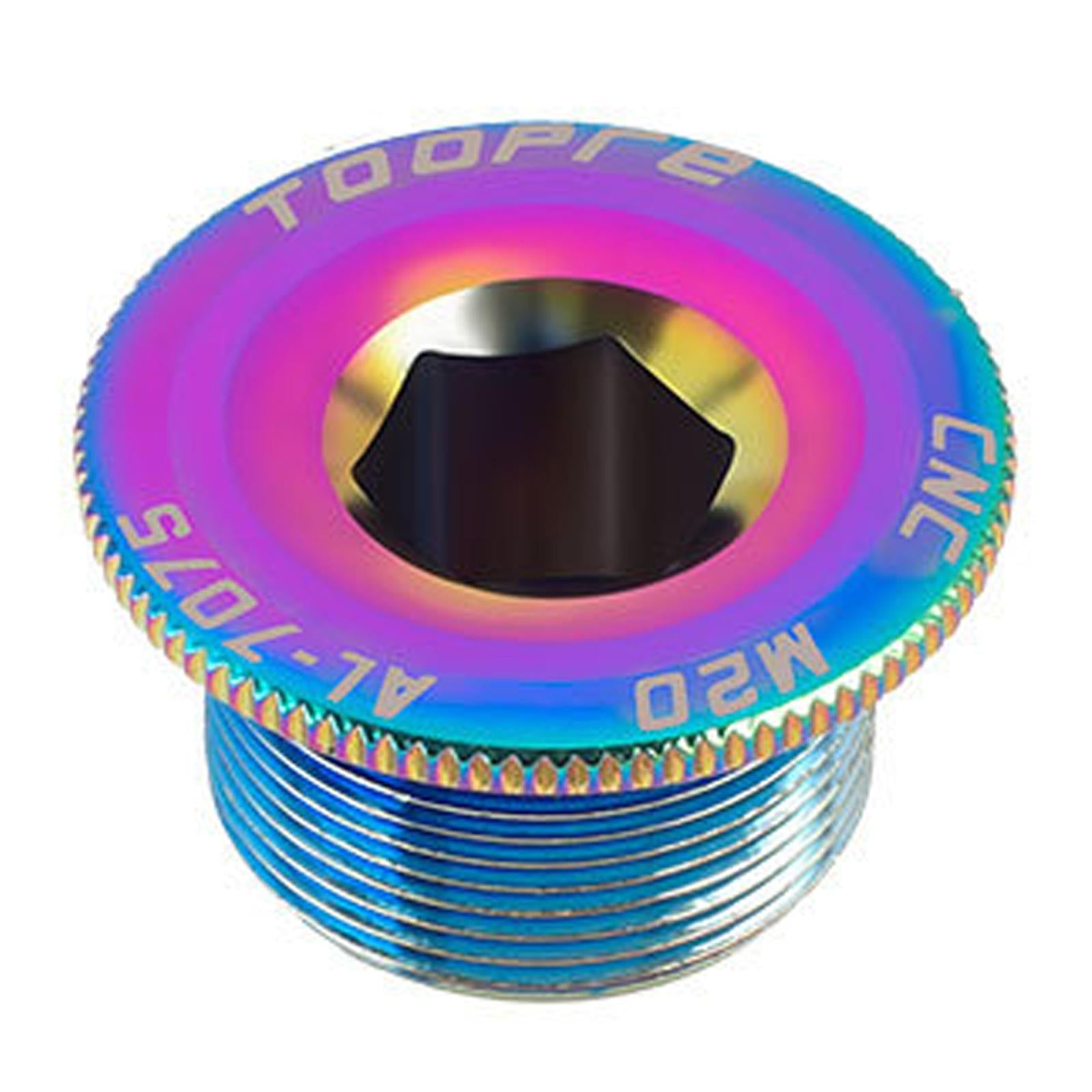 3xBicycle Crank Cover Crankset Bolt M20 Aluminum Alloy Road Bike  Multicolor