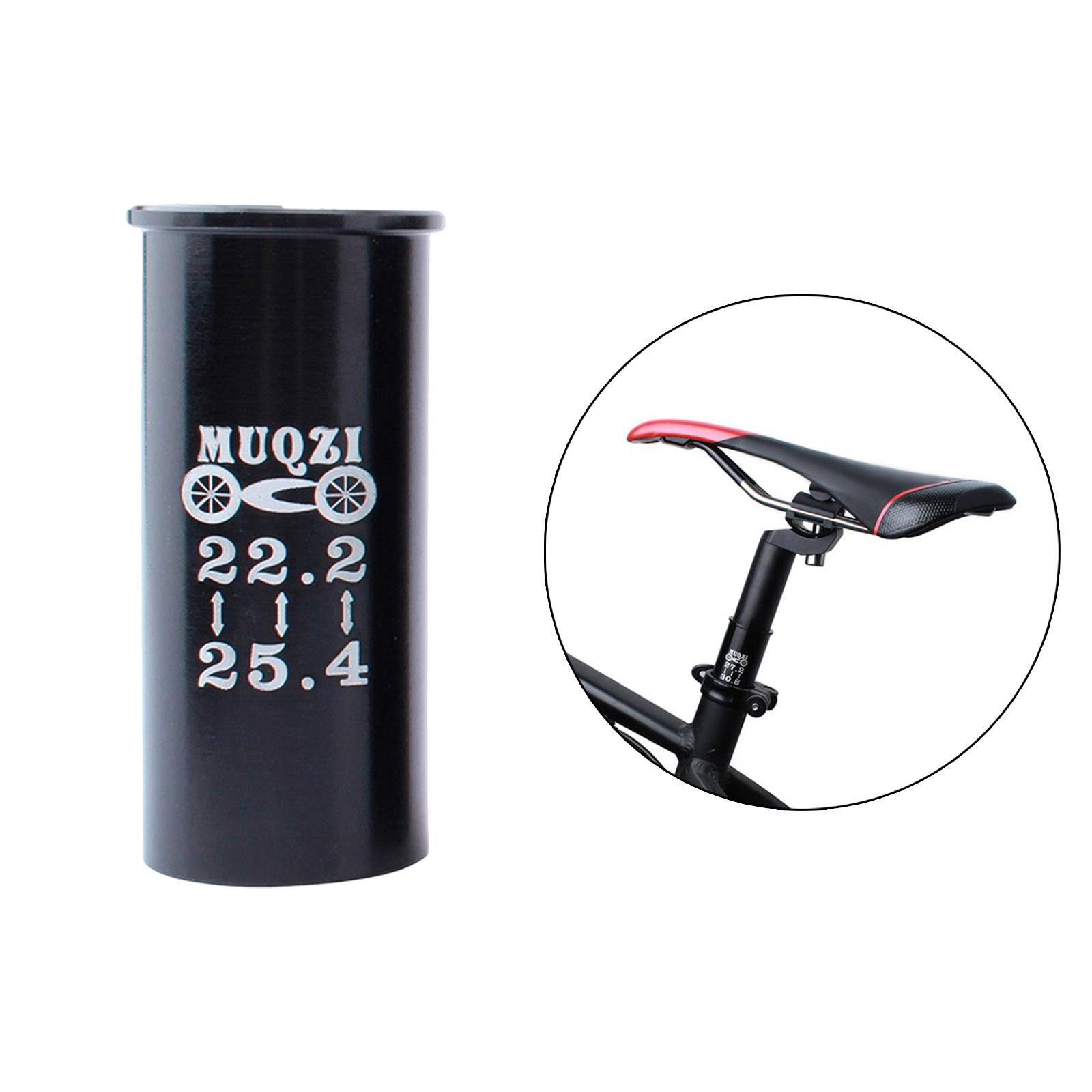 2xDurable Bike Seat Post Shim Seatpost Tube Adapter Reducer Sleeve Accessories 22.2 to 25.4 