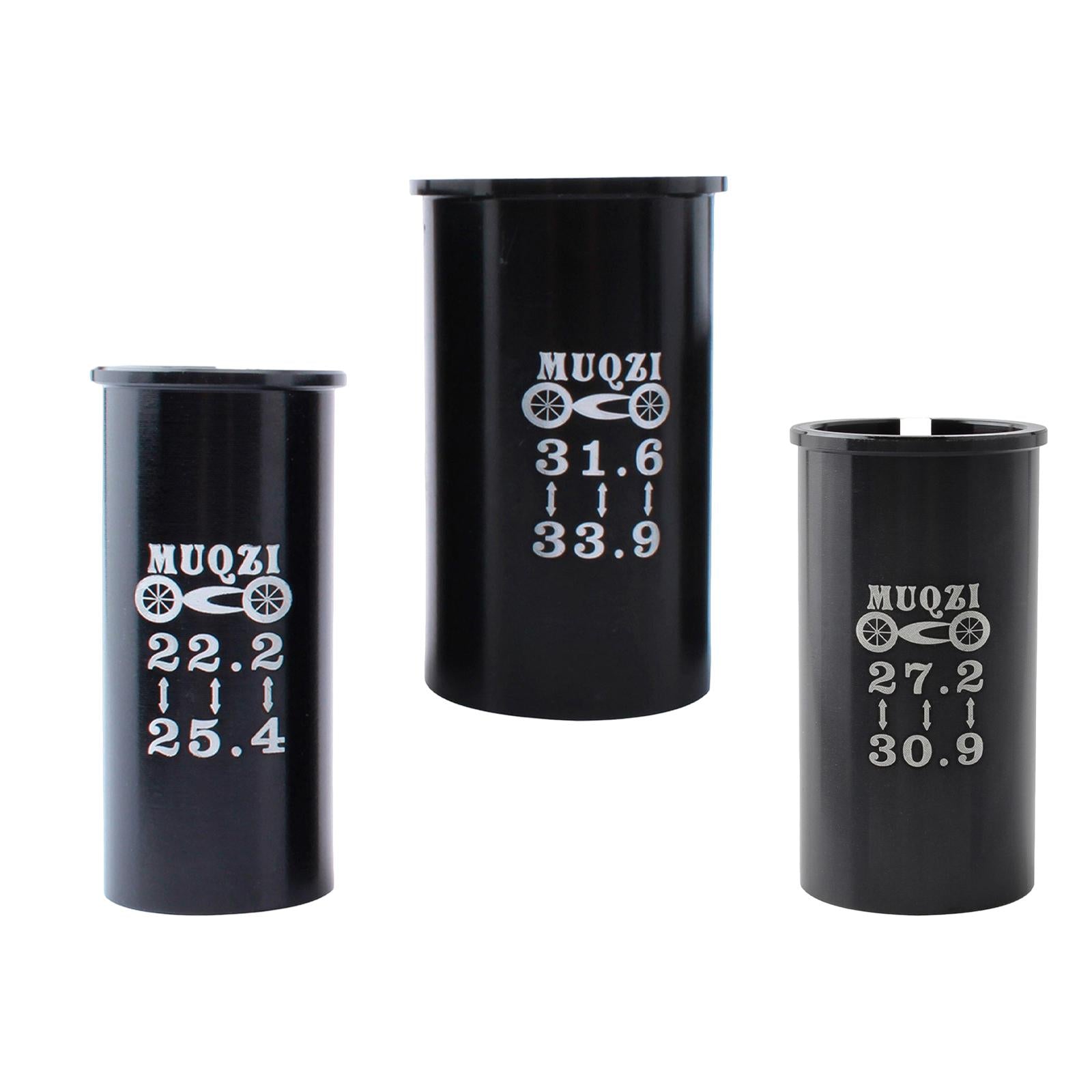 3xDurable Bike Seat Post Shim Seatpost Tube Adapter Reducer Sleeve Accessories 22.2 to 25.4 