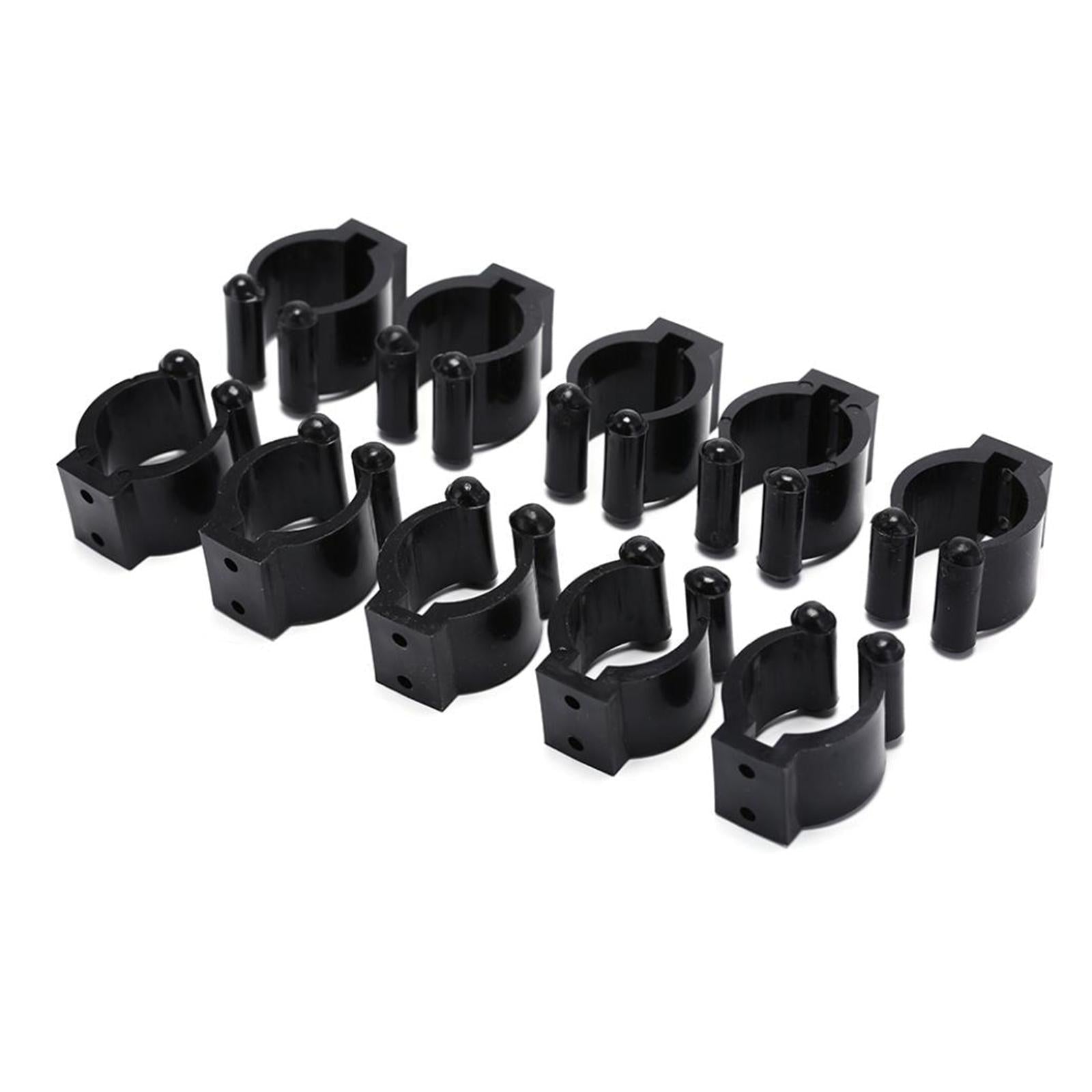 10x Plastic Billiard Cue Clips Fishing Rod Clips Billiard Accessories Large