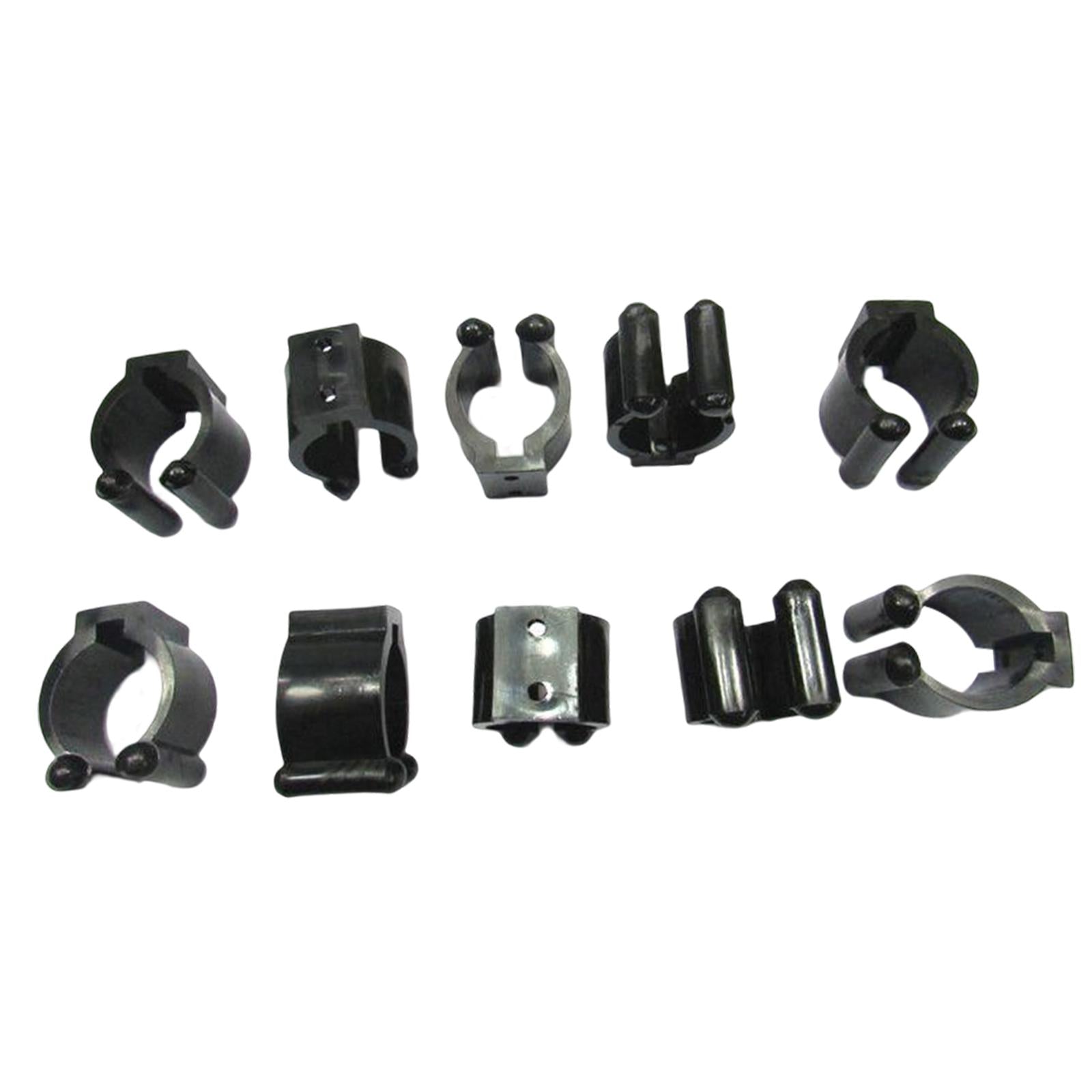 10x Plastic Billiard Cue Clips Fishing Rod Clips Billiard Accessories Large