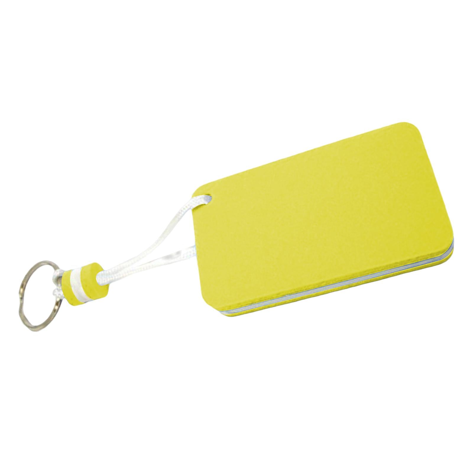 4xFloating Keychain Pendant Buoyant Key Chain for Outdoor Water Sports Sailing Yellow