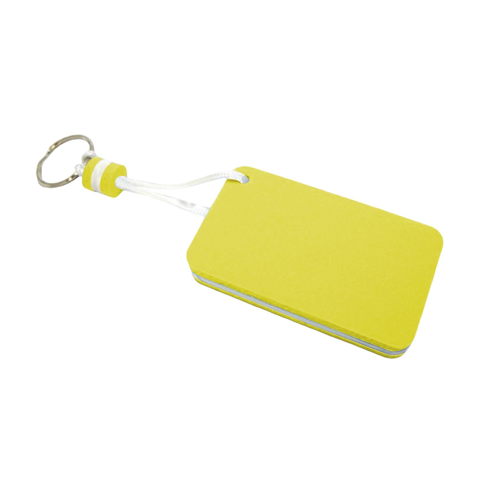 3xFloating Keychain Pendant Buoyant Key Chain for Outdoor Water Sports Sailing Yellow