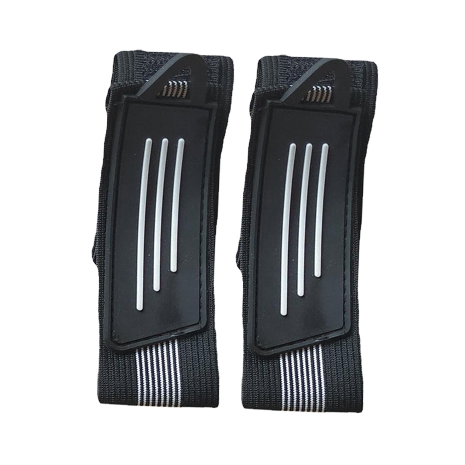 2x2Pcs Bicycle Ankle Leg Strap Outdoors Remove and Install Easily Bandage Black