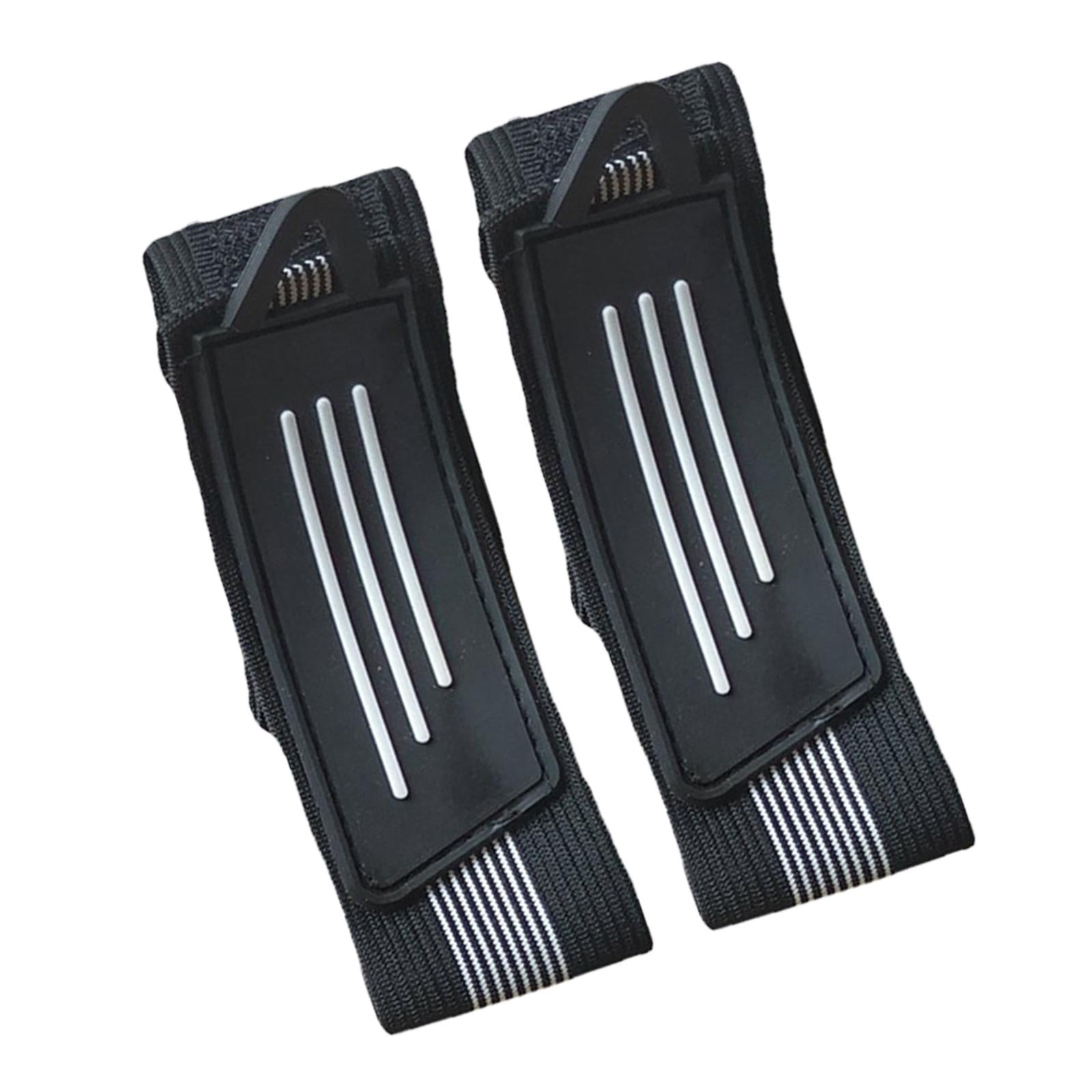 2x2Pcs Bicycle Ankle Leg Strap Outdoors Remove and Install Easily Bandage Black