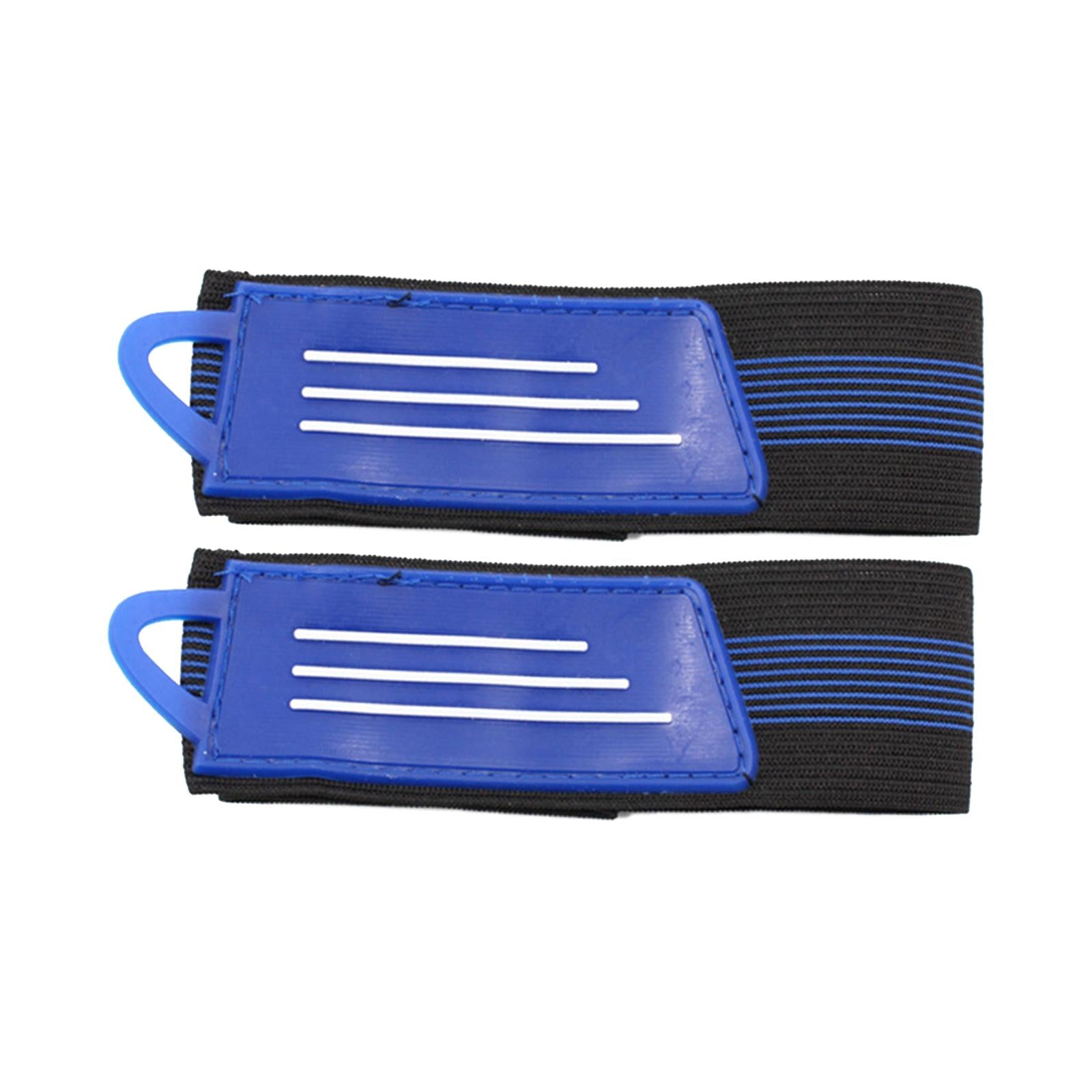2x2Pcs Bicycle Ankle Leg Strap Outdoors Remove and Install Easily Bandage Blue
