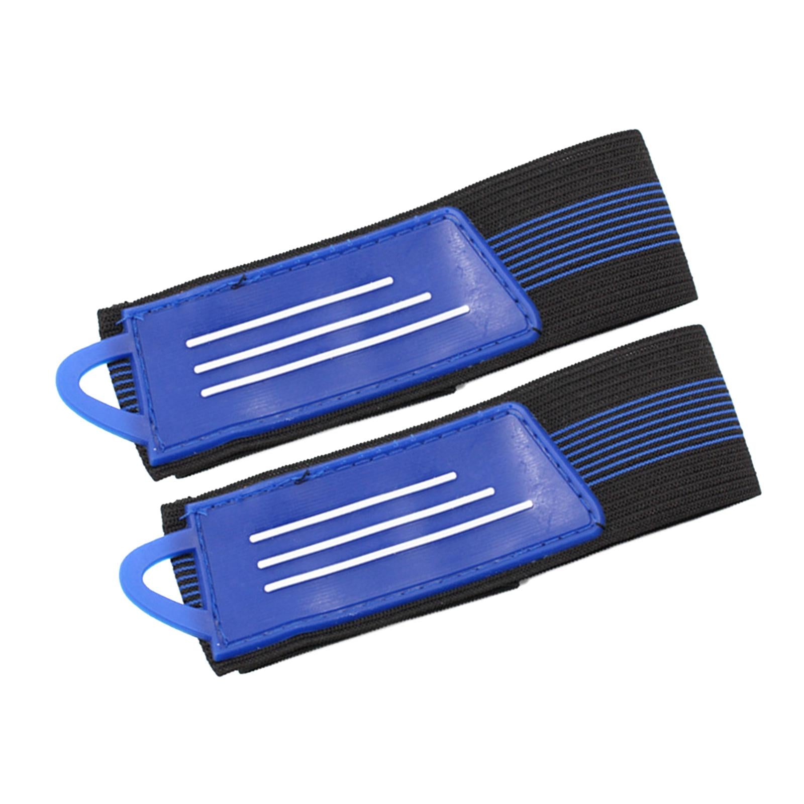2x2Pcs Bicycle Ankle Leg Strap Outdoors Remove and Install Easily Bandage Blue