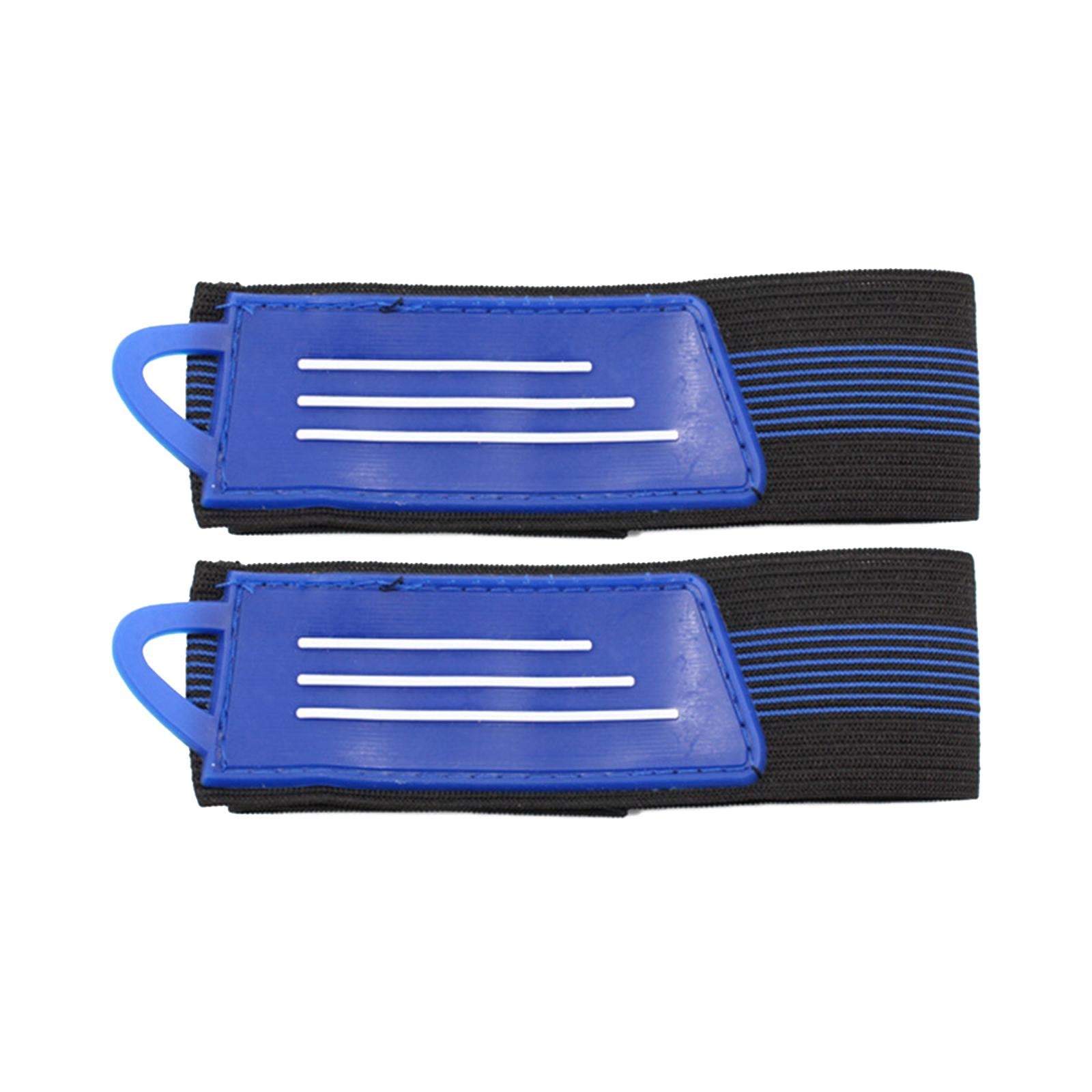 2x2Pcs Bicycle Ankle Leg Strap Outdoors Remove and Install Easily Bandage Blue