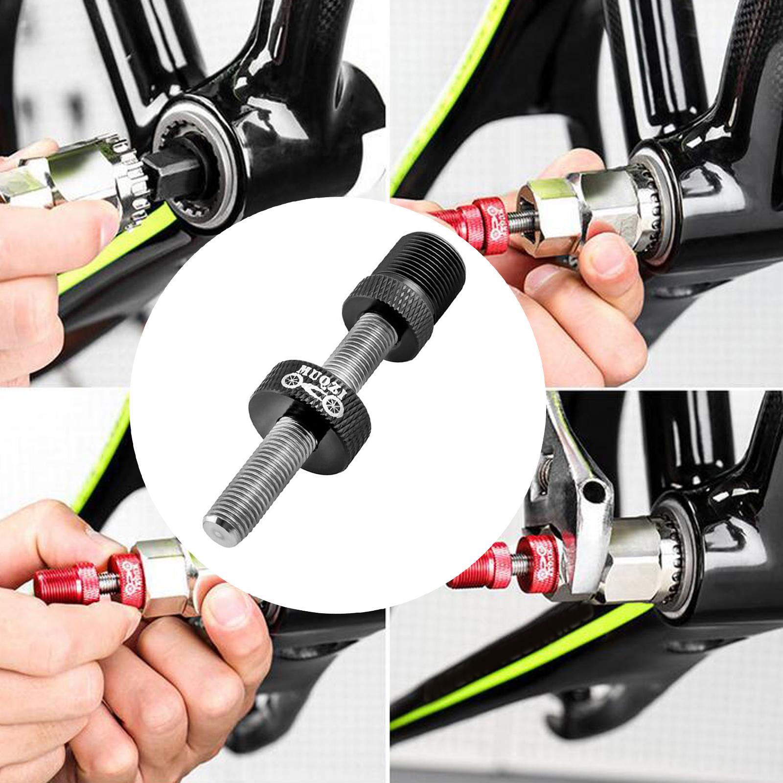 2xBike Crank Extractor Puller Durable Repair Tool for Bicycle Repairing Biking Black