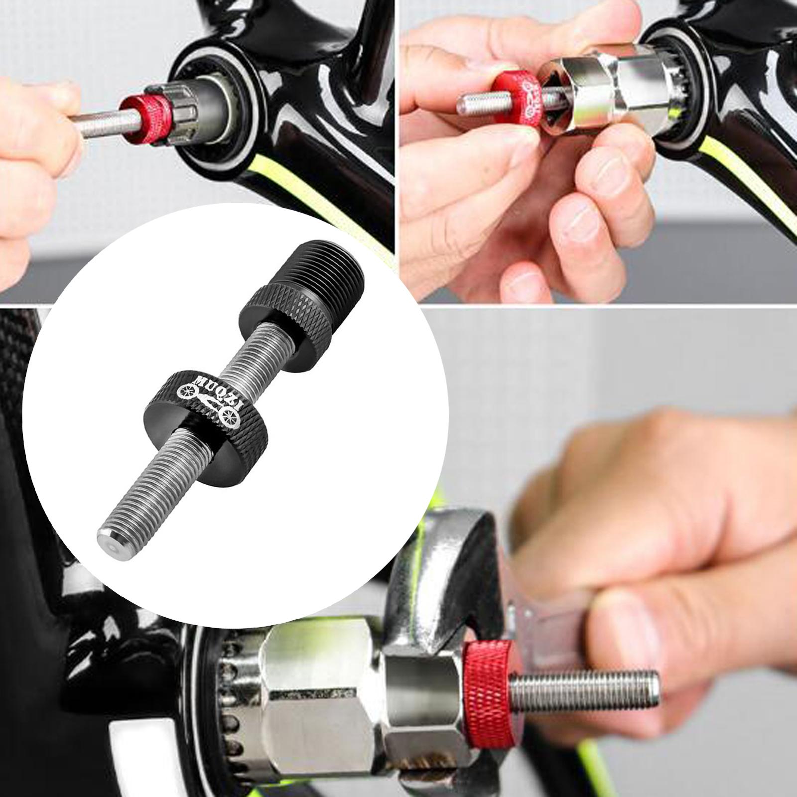 2xBike Crank Extractor Puller Durable Repair Tool for Bicycle Repairing Biking Black