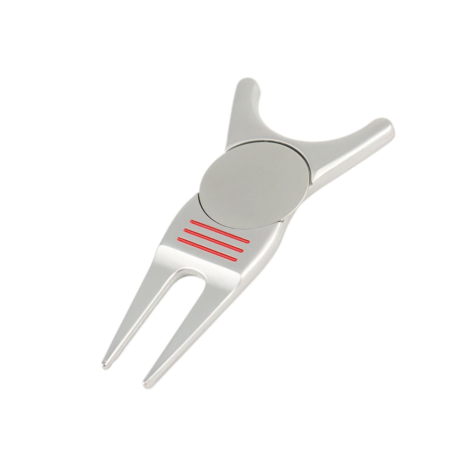 5xGolf Divot Repair Tool Golf Club Holder Practice Women Men Golfer Putting Silver