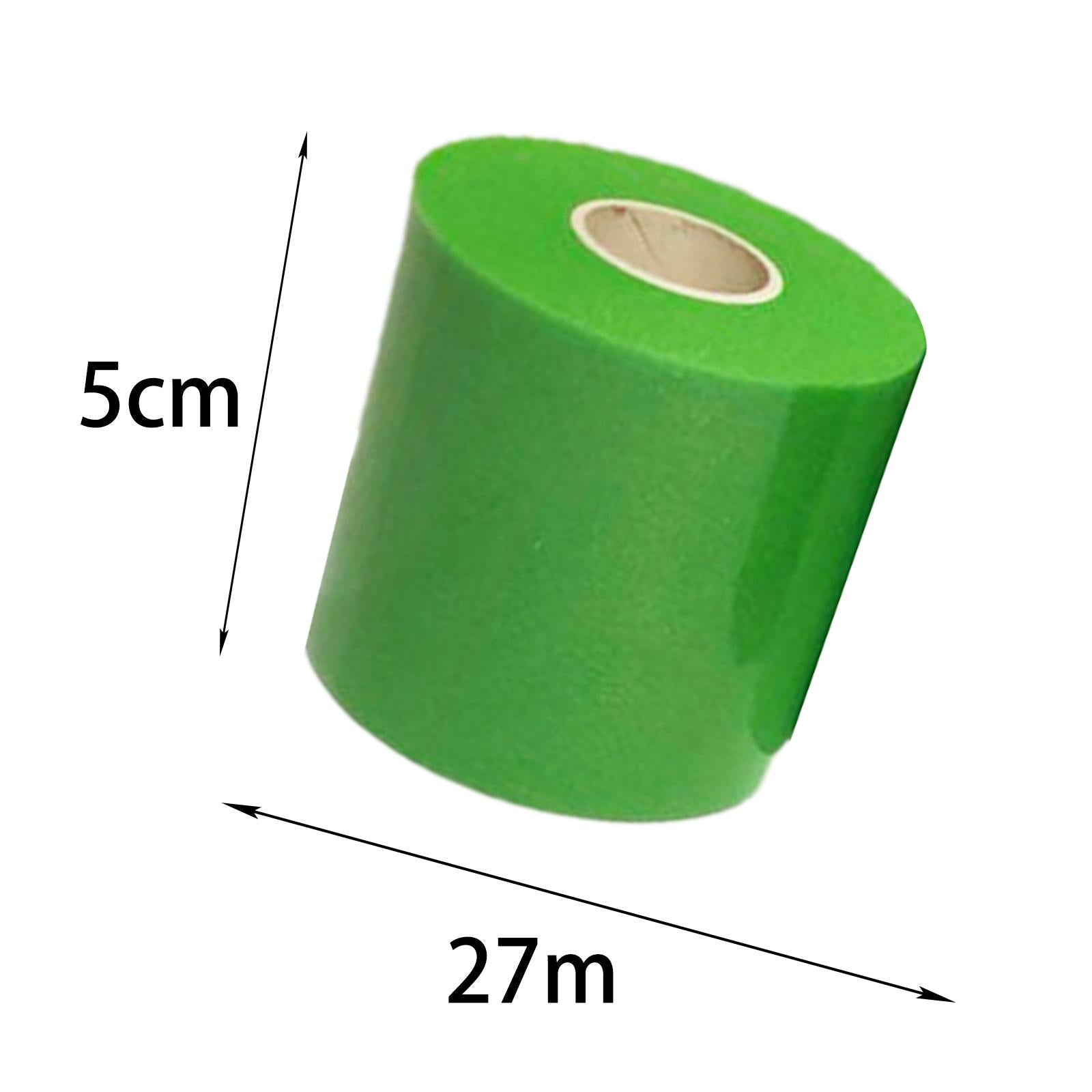 3xTennis Racket Wrap Wrap Tape Cushion Wrap Damping Film Anti-Slip Handle 0.05mx27m Green