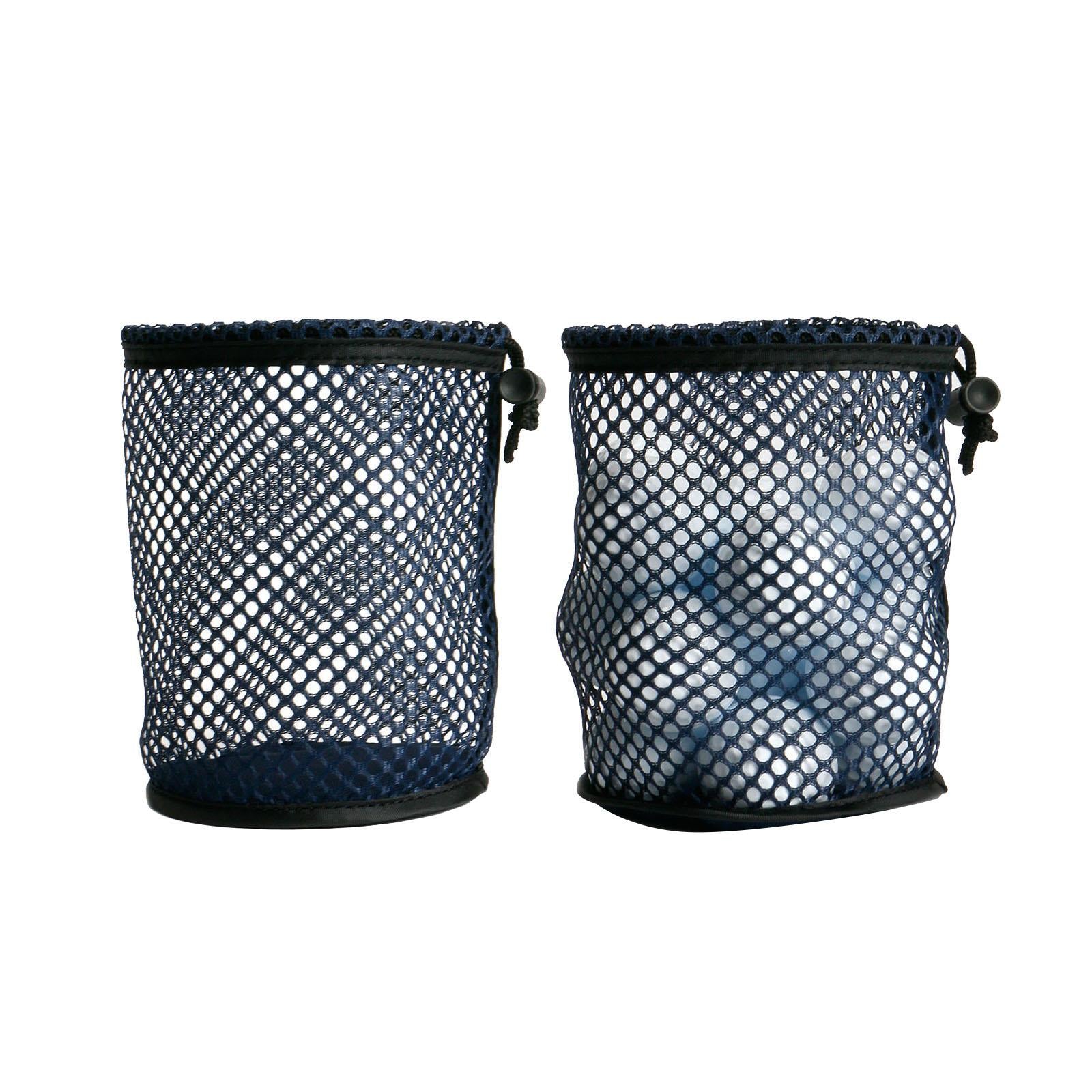 4xMultipurpose Golf Ball Bag Drawstring Pouch Golf Tees Laundry Beach Outdoor Dia 17cm Height 16cm