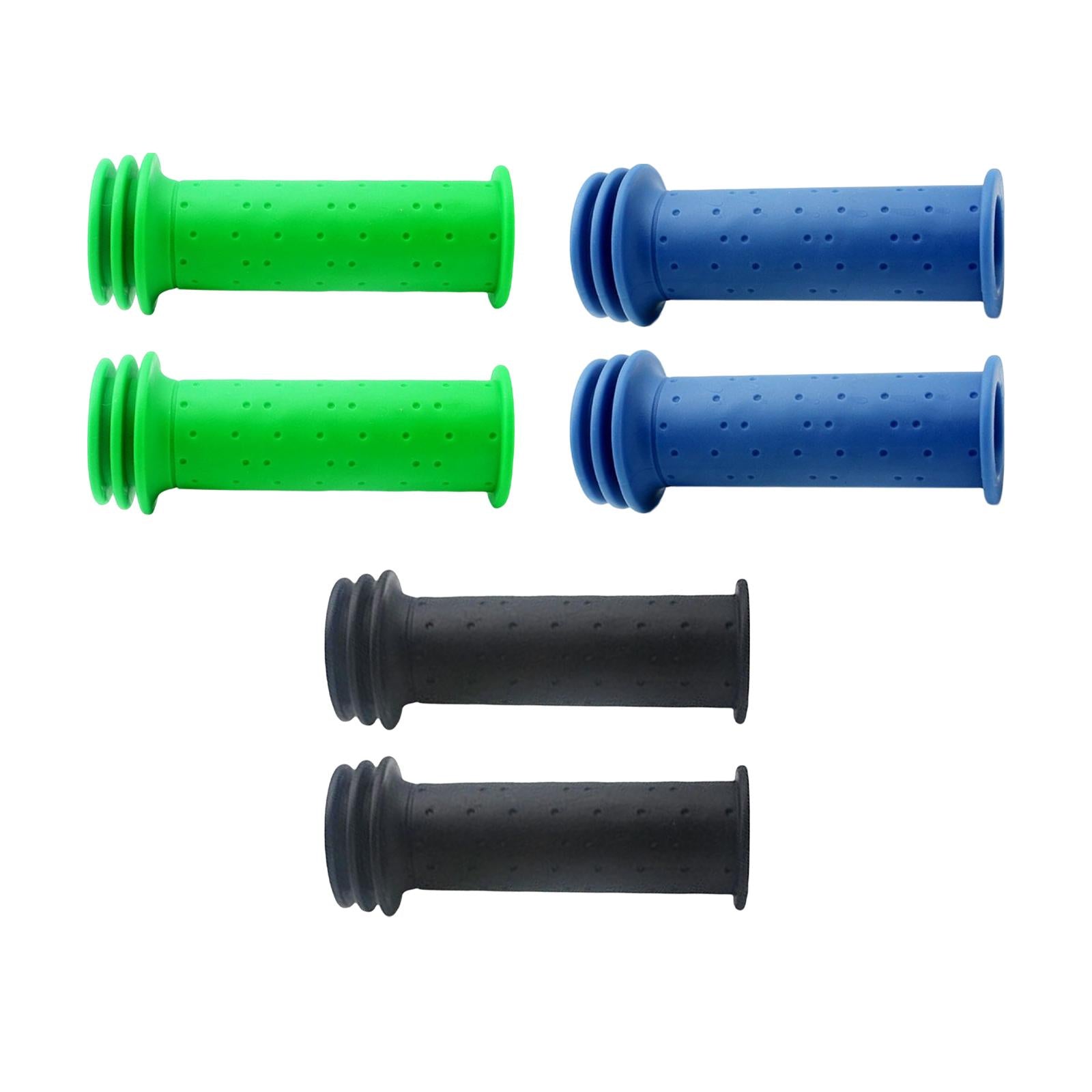 4x2Pcs Mountain Bike Handlebar Grips Anti Slip BMX Children Mountain Bike Black 