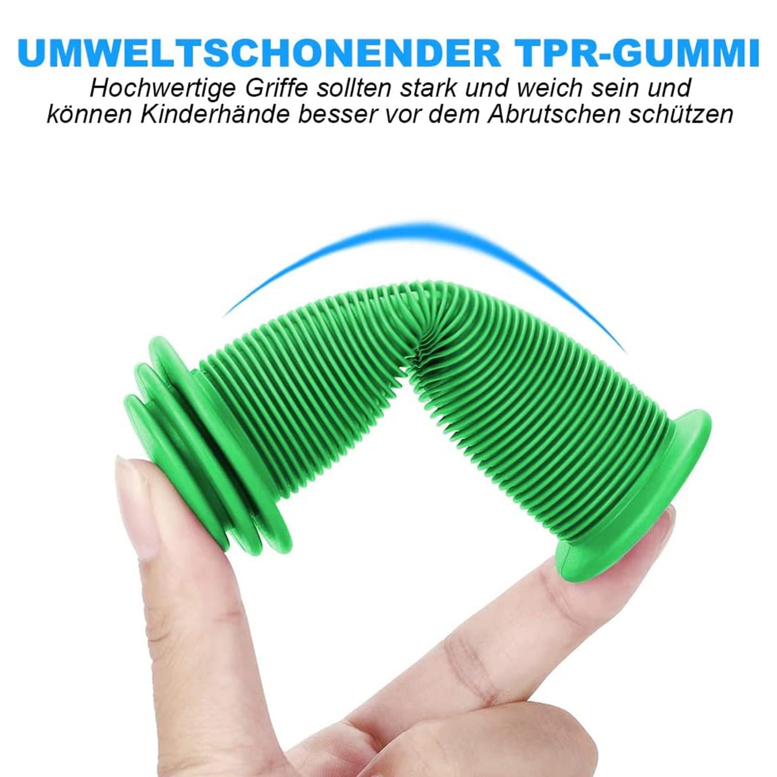 3x2Pcs Bicycle Handlebar Grips Non Slip Rubber MTB Bike Handle Grips Cycle Green